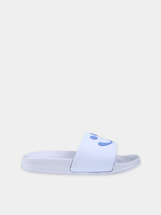 Ciabatte celesti per bambini con smile,Molo,7S24U202 3403