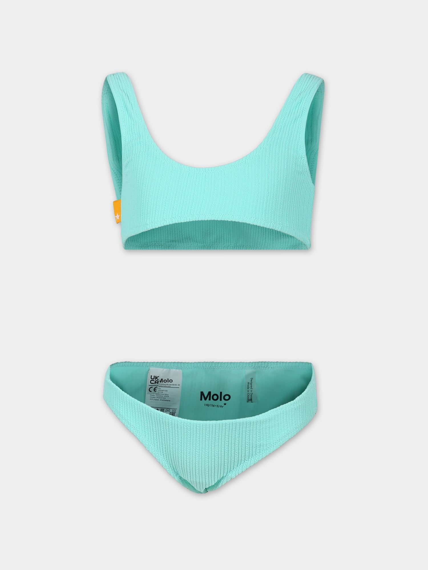 Bikini verde per bambina,Molo,8S24P109 8866