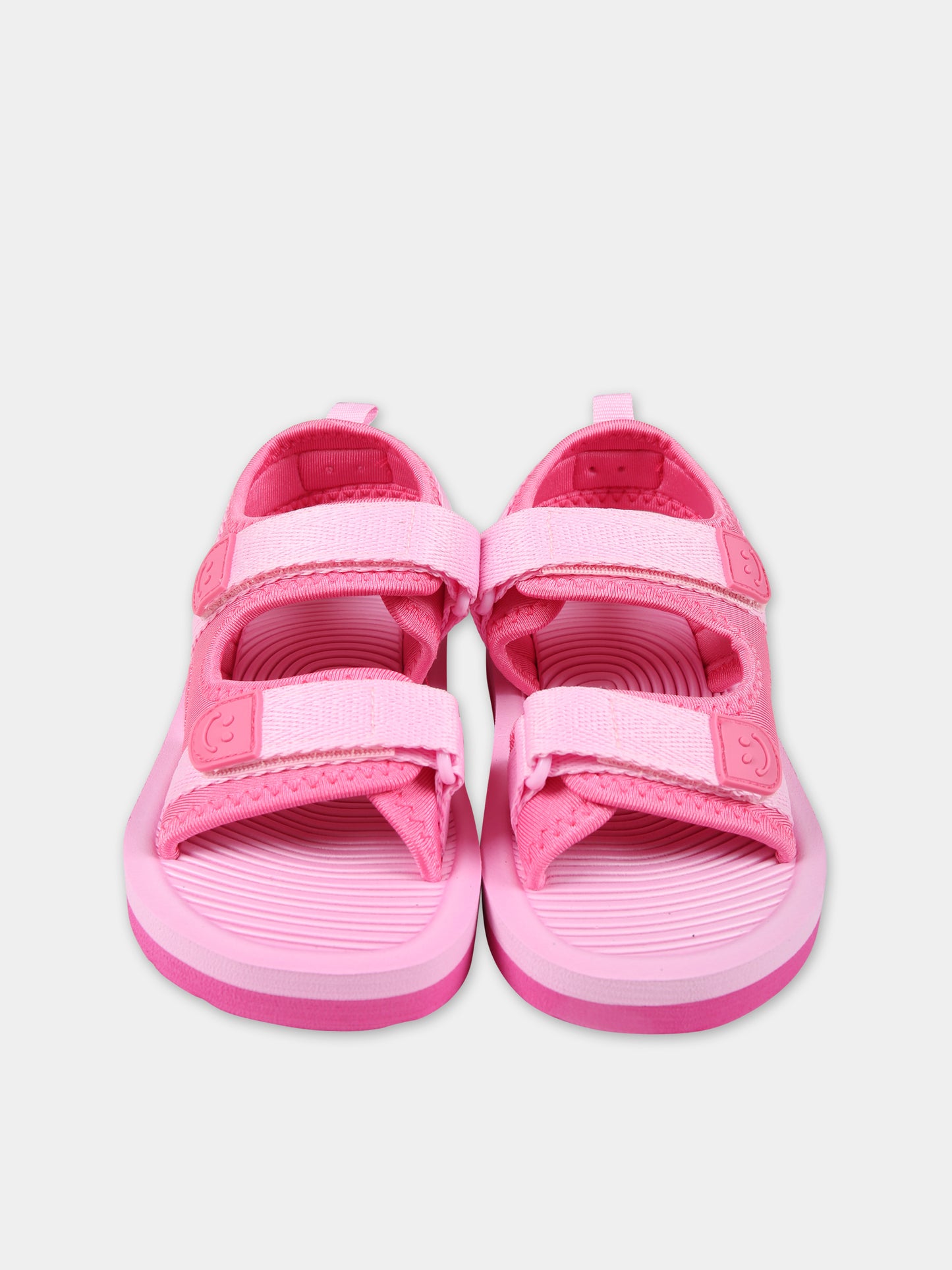 Sandali fucsia per neonata con logo,Molo,7S24U303 8854