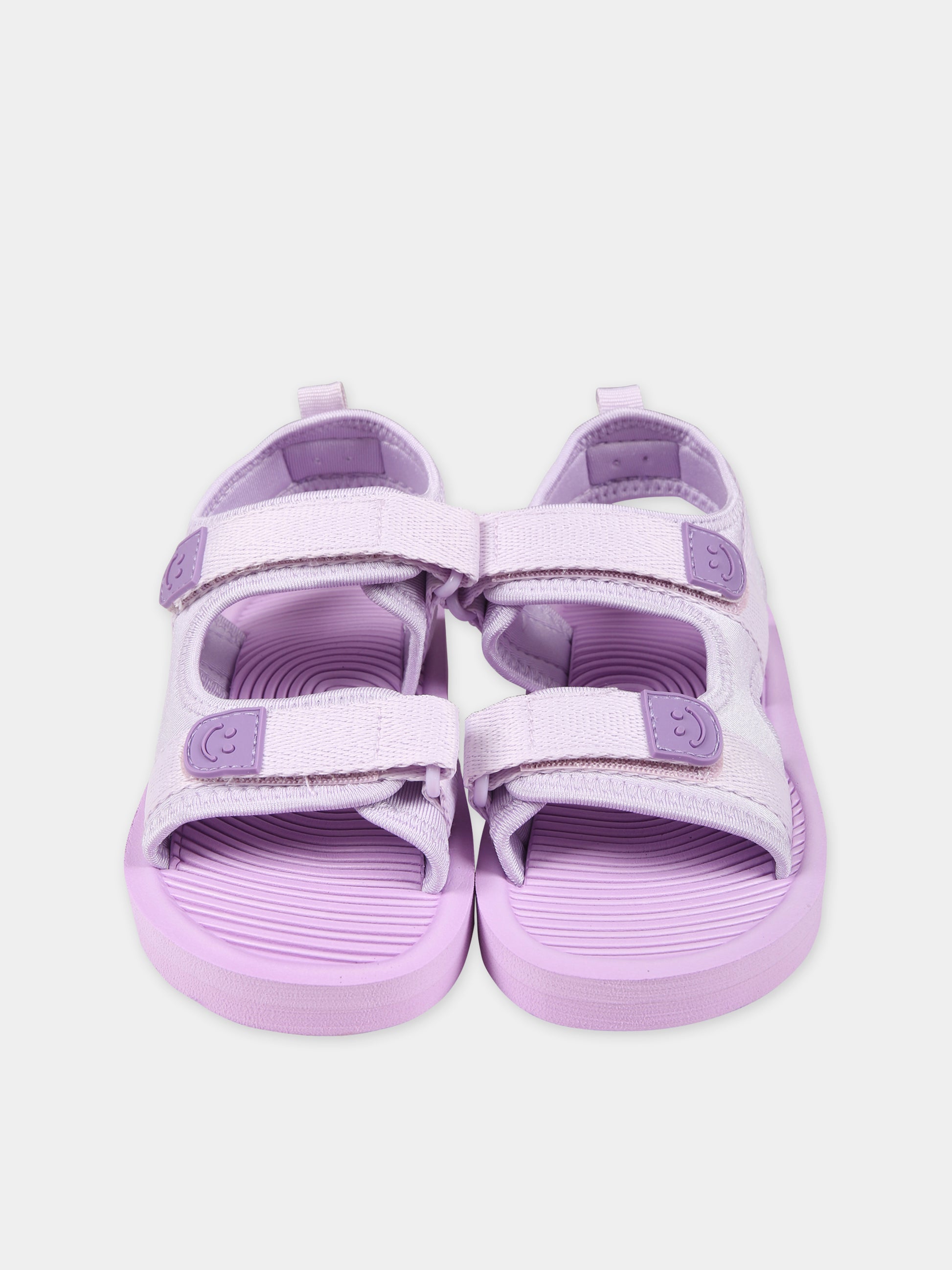 Sandali viola per neonata con logo,Molo,7S24U303 8848