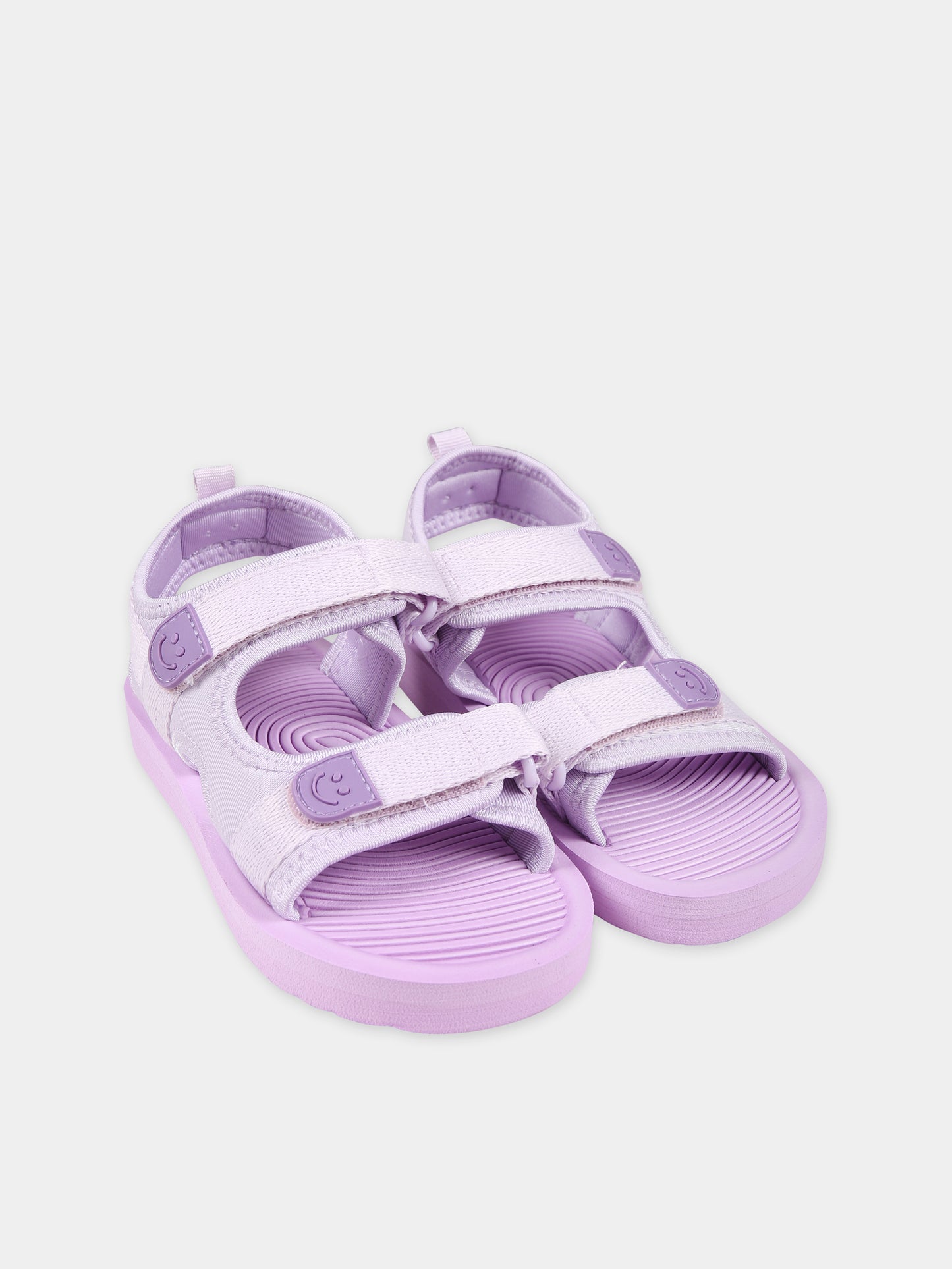 Sandali viola per neonata con logo,Molo,7S24U303 8848