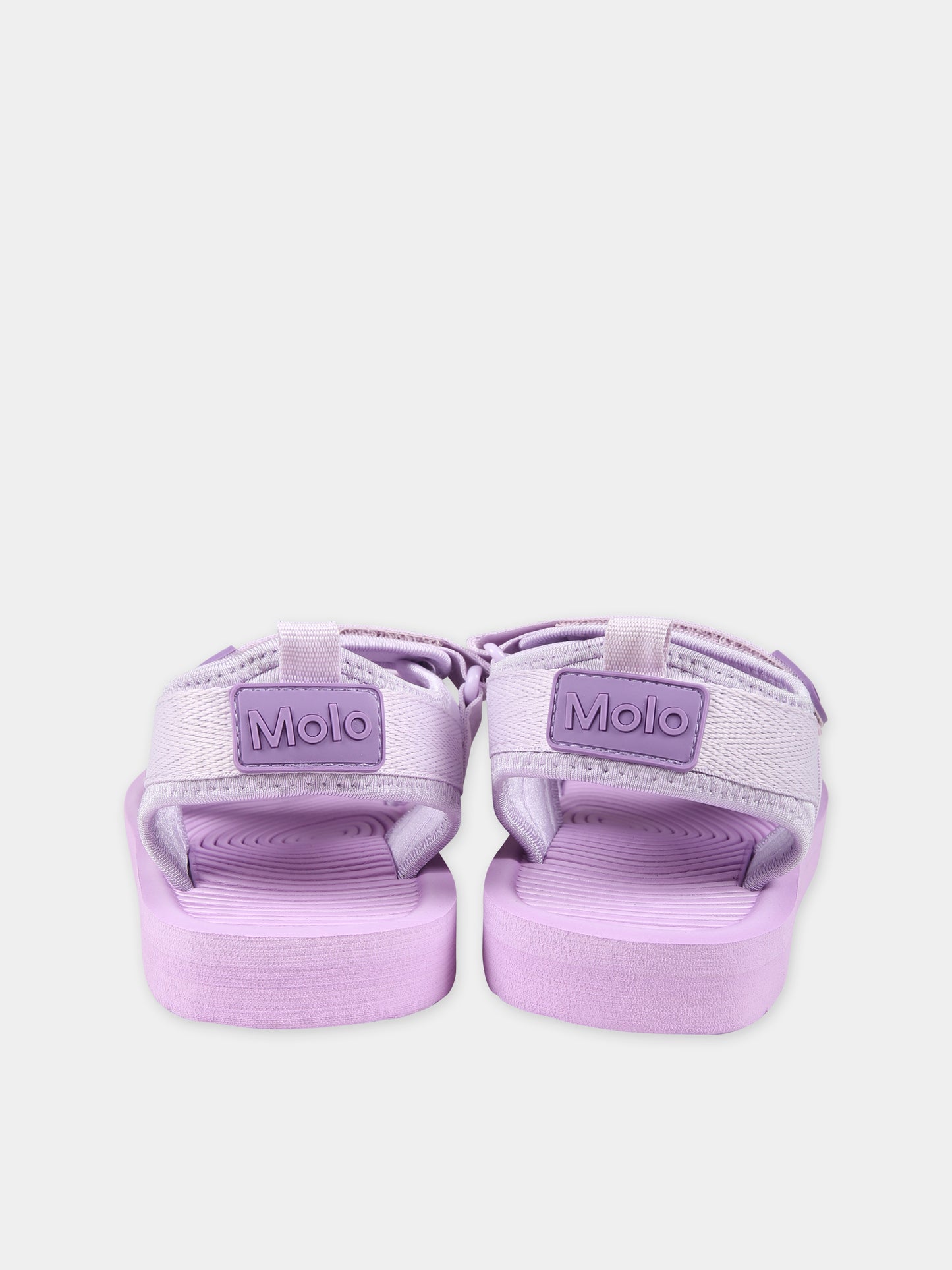 Sandali viola per neonata con logo,Molo,7S24U303 8848