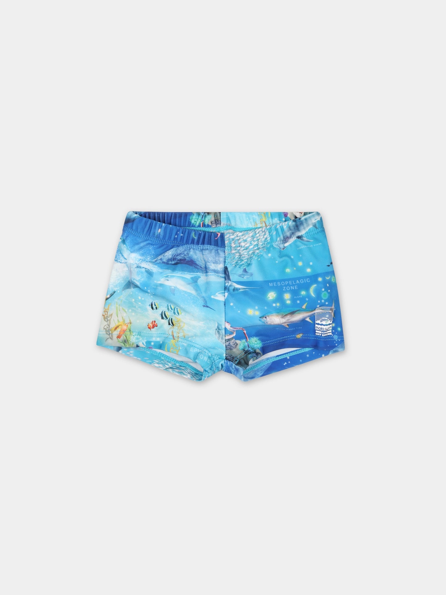 Boxer mare azzurro per neonato con animali marini,Molo,8S24P612 9001