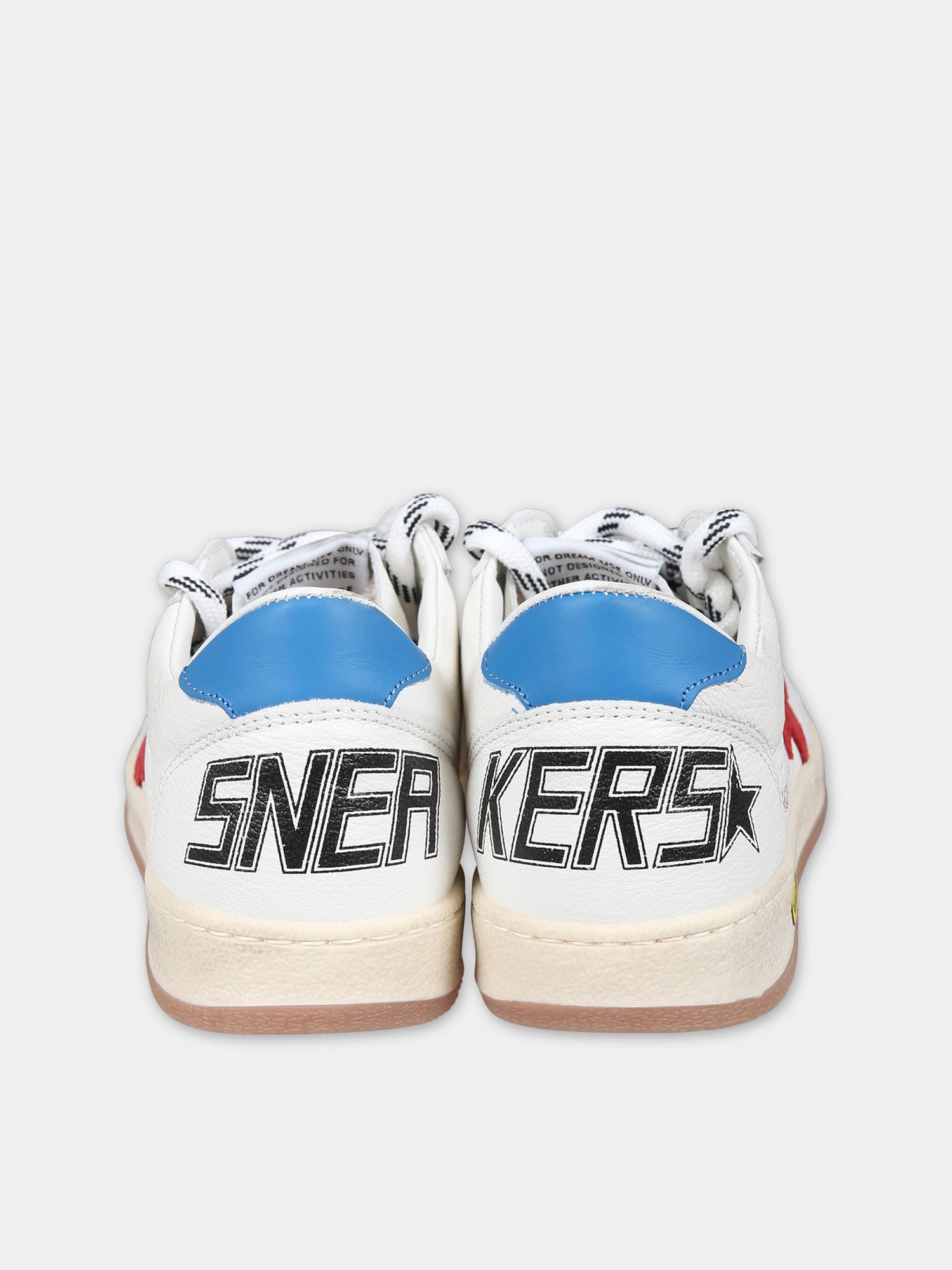 Sneakers bianche Ball Star New per bambini con stella,Golden Goose,GJF00439 F005330 10575