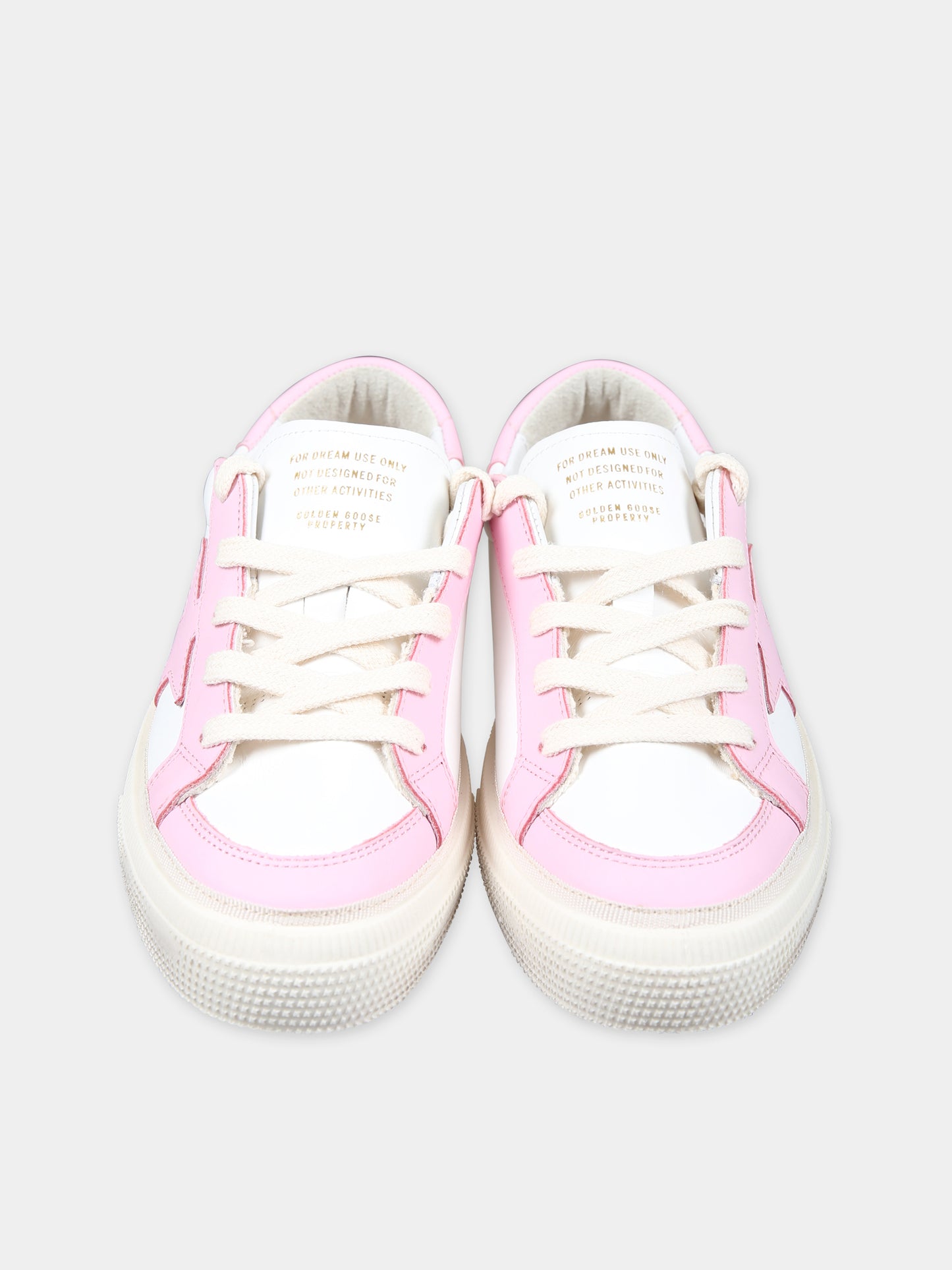 Sneakers May bianche per bambina con stella,Golden Goose,GYF00496 F005325 10310