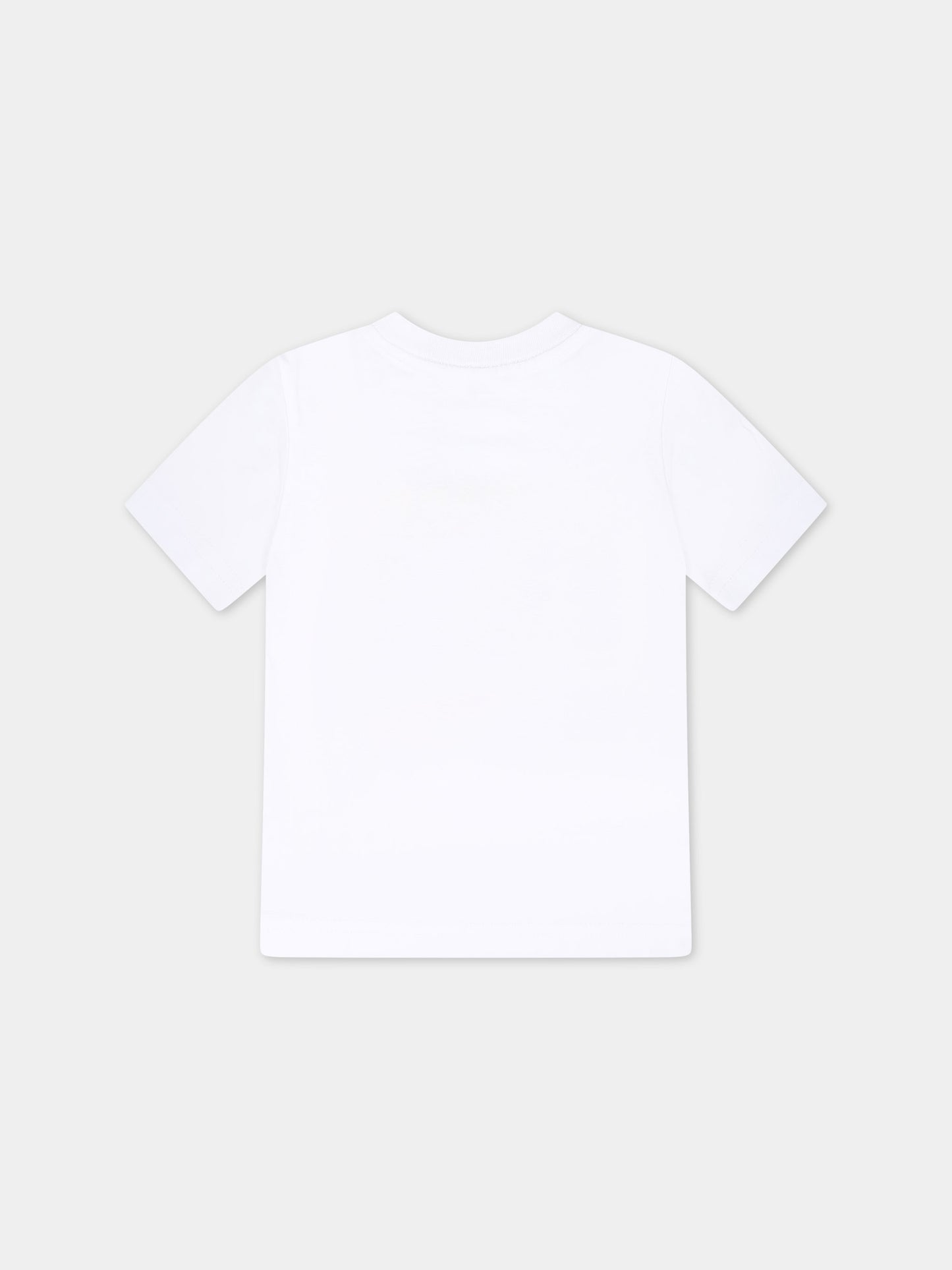 T-shirt bianca per neonato con logo,Dsquared2,DQ2140 D004G D2T1025B DQ100