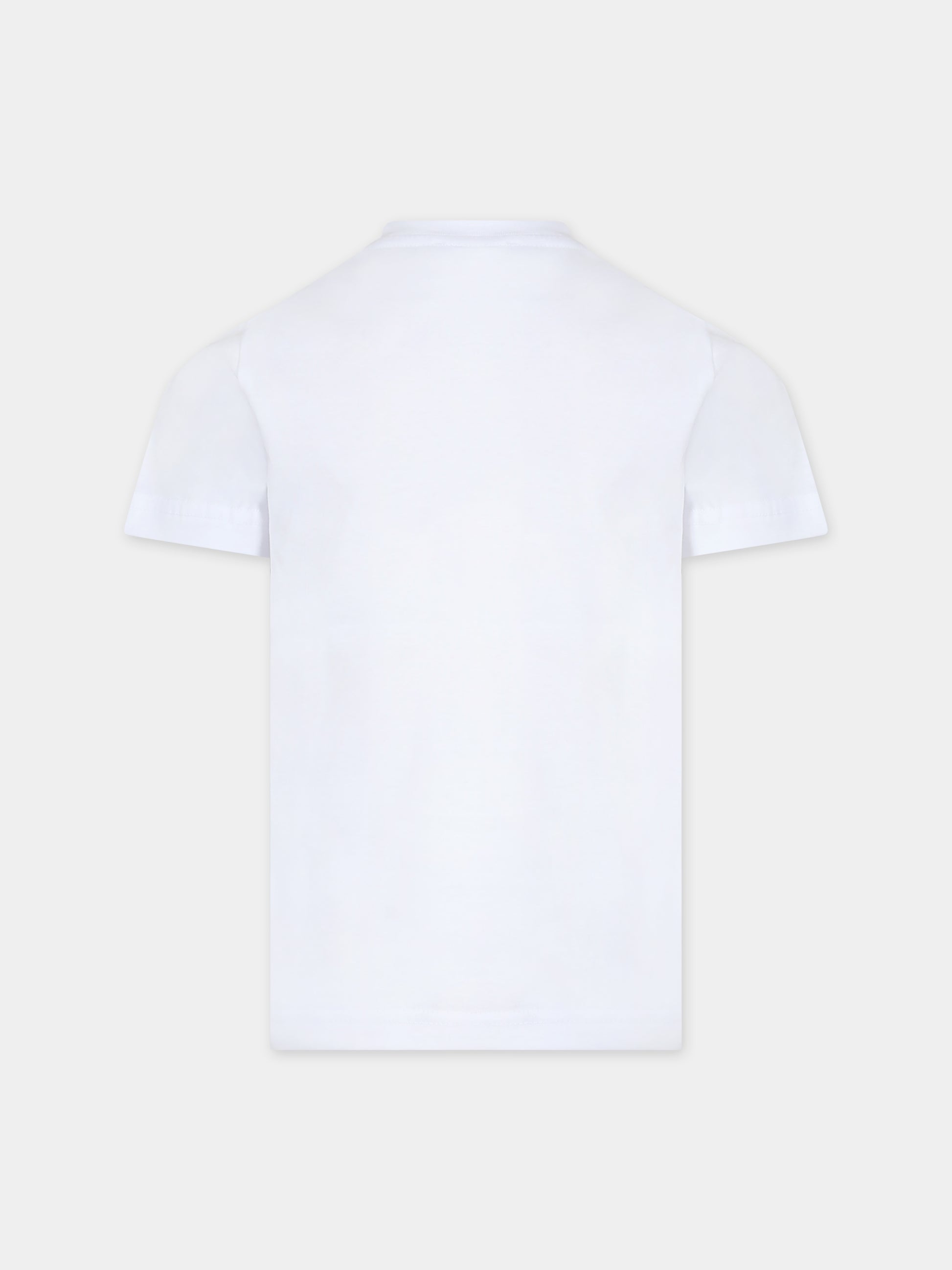 T-shirt bianca per bambino con logo,Dsquared2,DQ2104 D004G D2T1014U DQ100