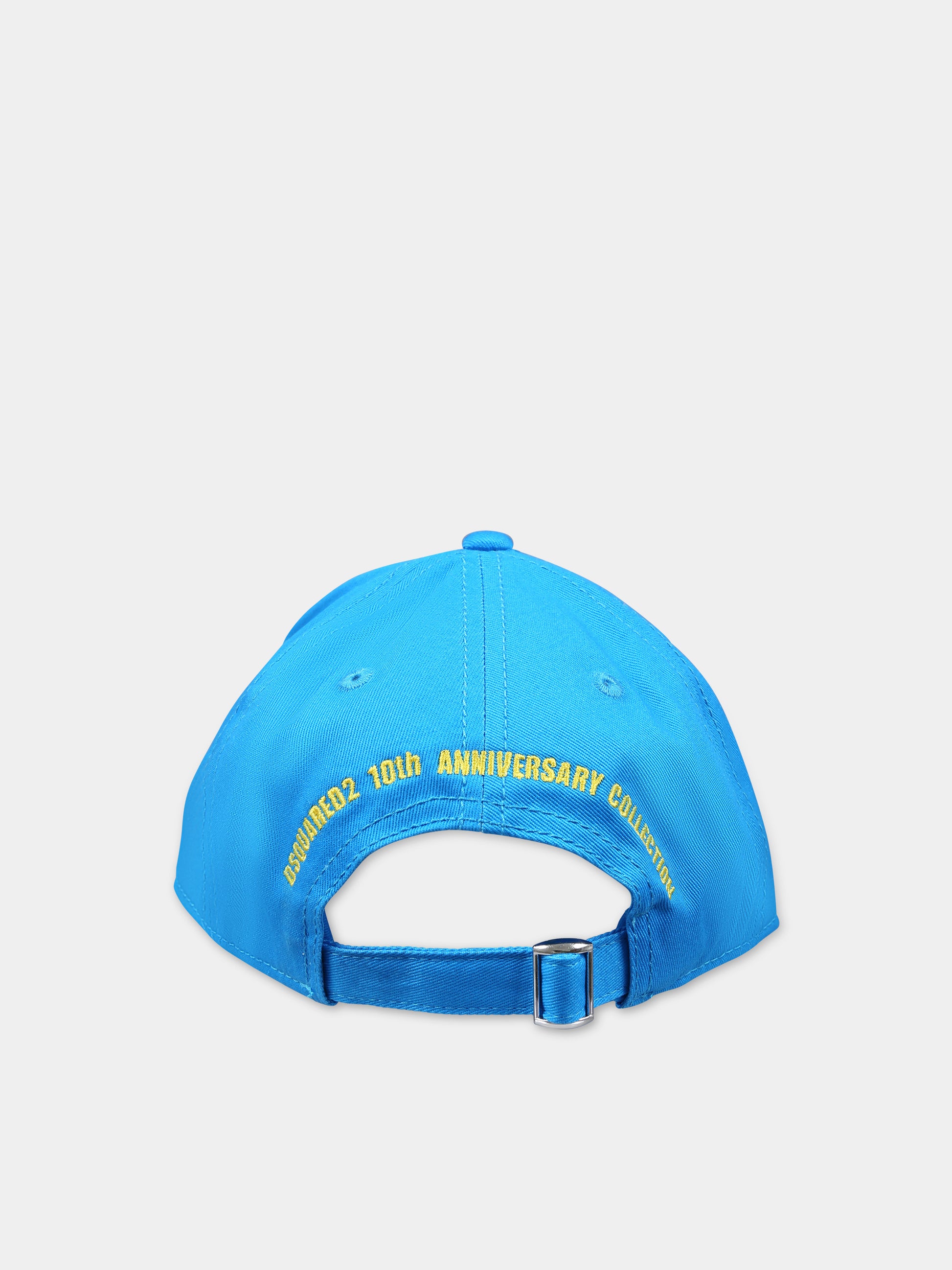 Cappello azzurro per bambino con logo,Dsquared2,DQ2245 D00YT D2F216U DQ812