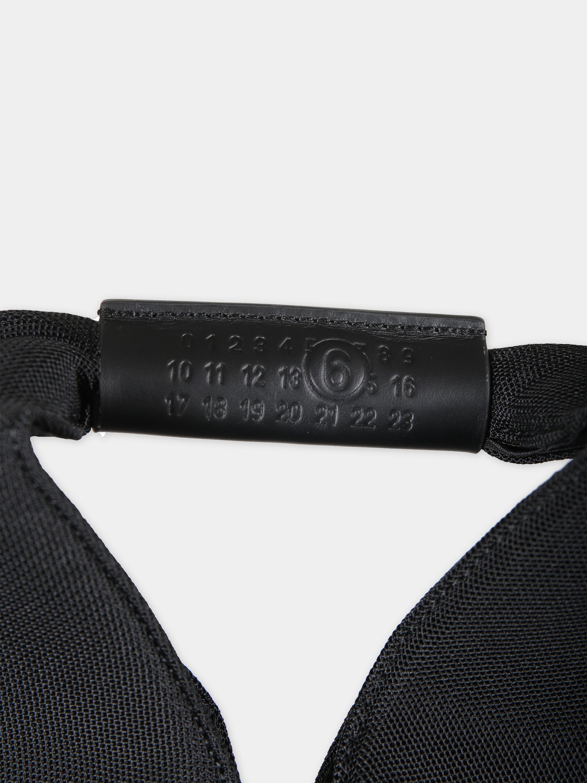 Borsa a mano nera per bambina,Mm6 Maison Margiela,M60607 P6414 JAPANESE SMALL T8013