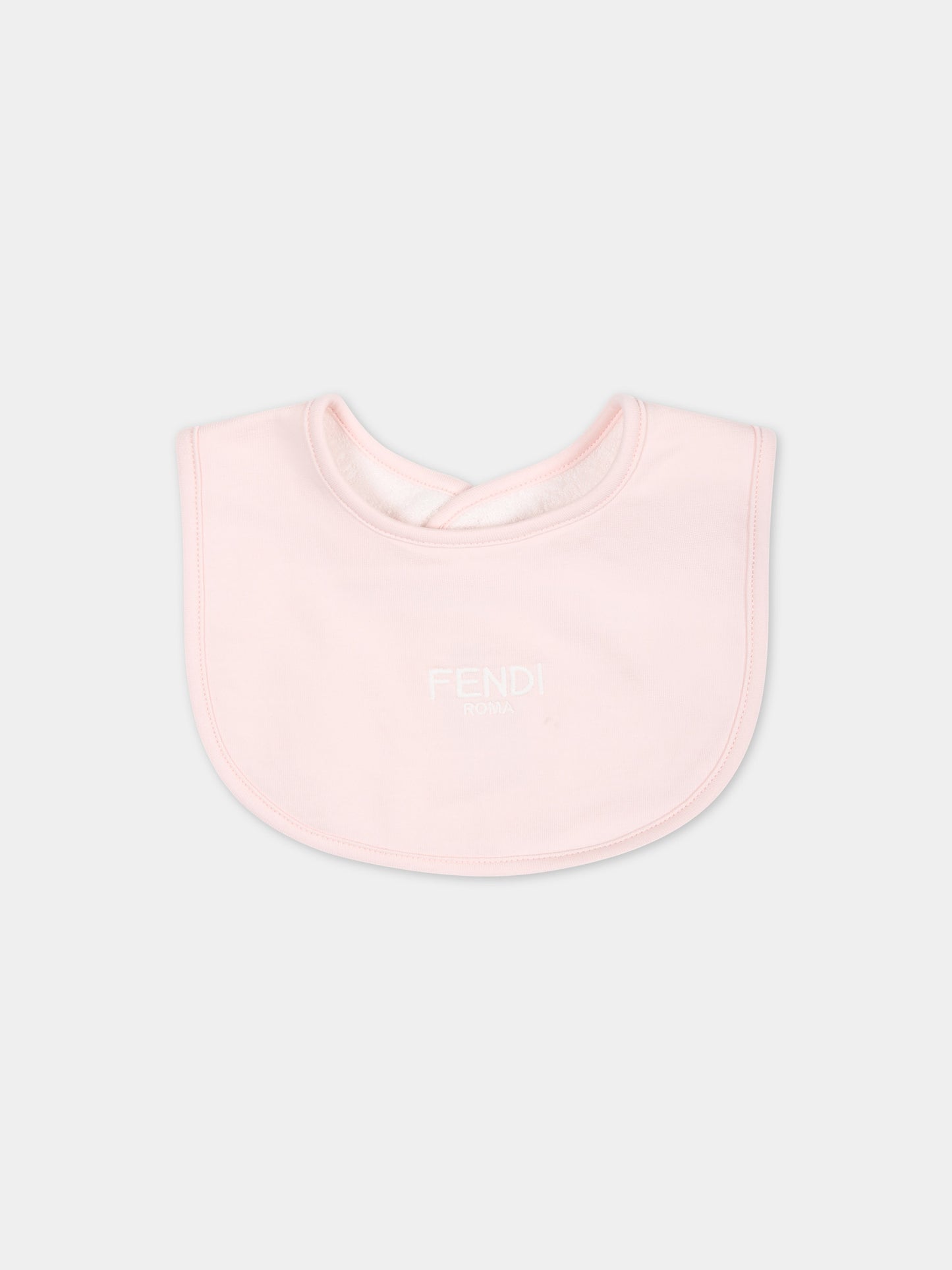 Set rosa per neonata con logo,Fendi Kids,BUK115 AQT8 F0C11