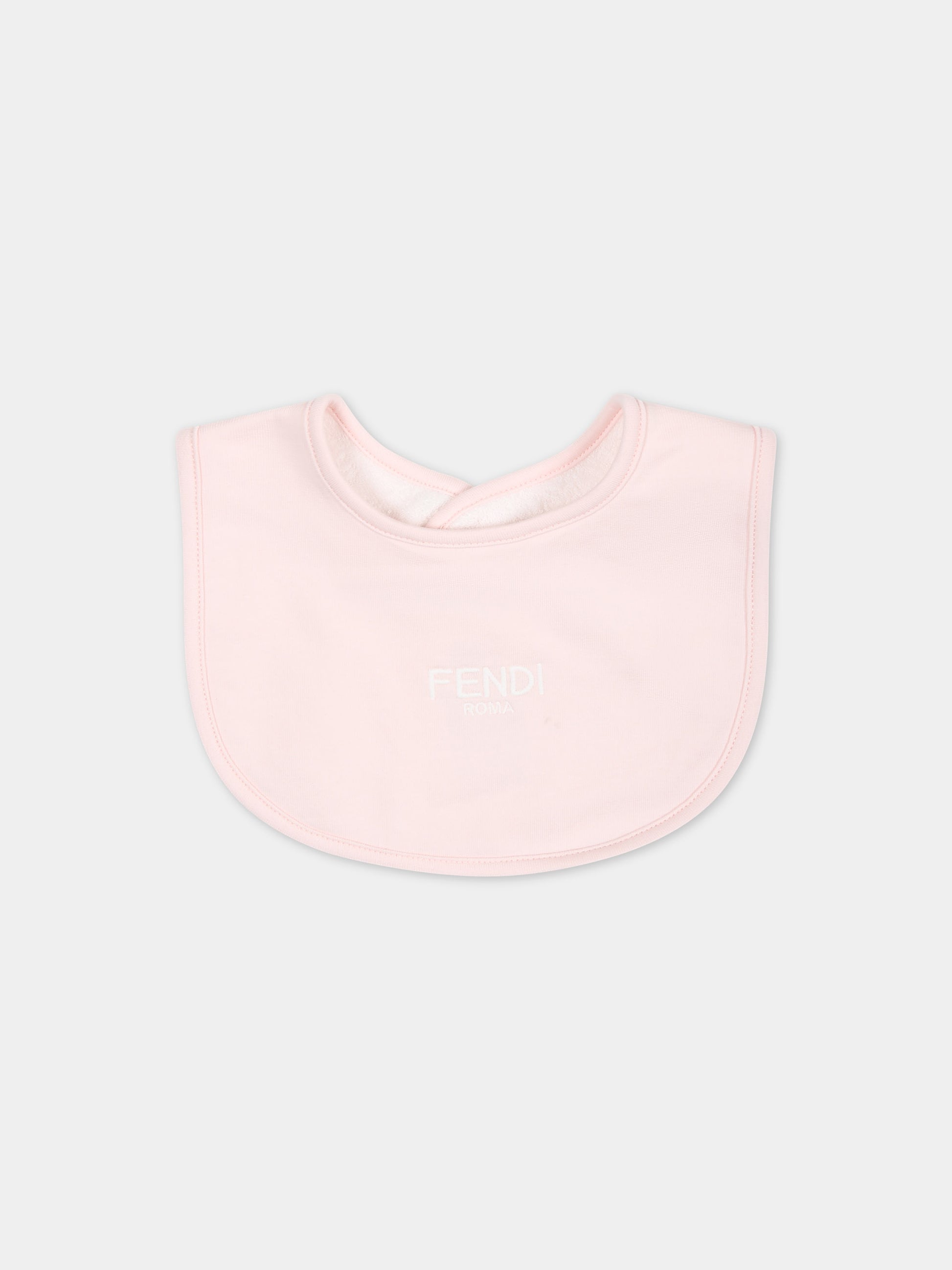 Set rosa per neonata con logo,Fendi Kids,BUK115 AQT8 F0C11