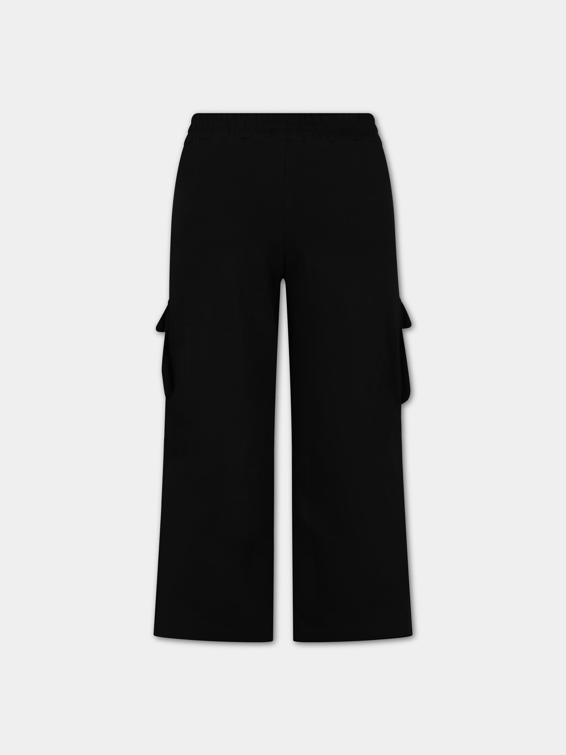 Pantaloni neri per bamina con FF e Baguette,Fendi Kids,JFF302 5V0 F0GME