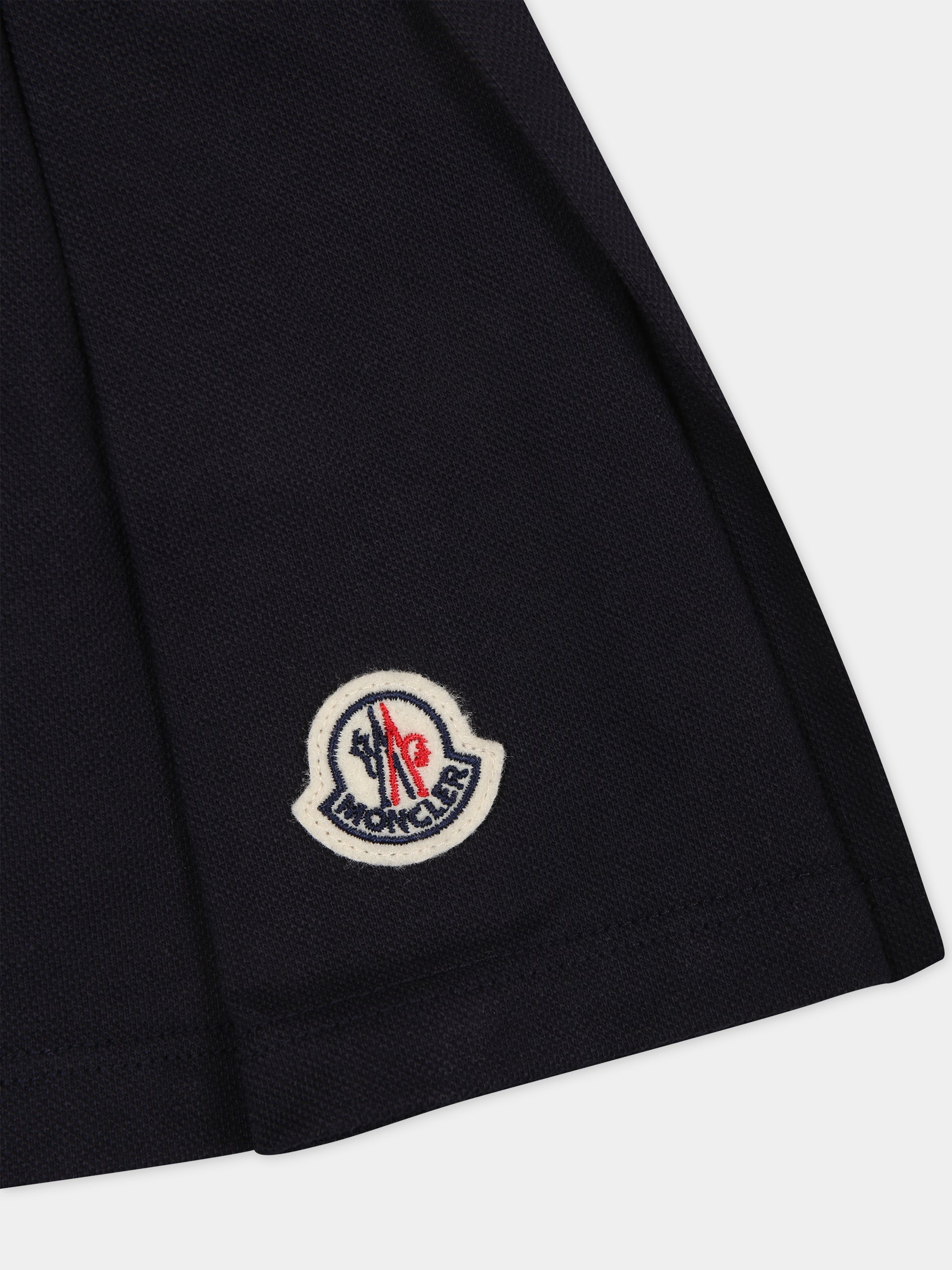 Gonna blu per neonata con logo,Moncler Kids,951 8H00003 8496F 778