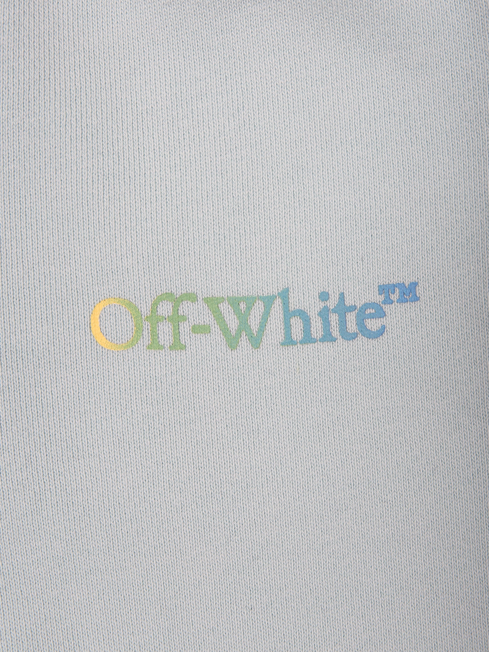 Completo celeste per neonato con logo,Off White,OB2X003S24FLE0014084
