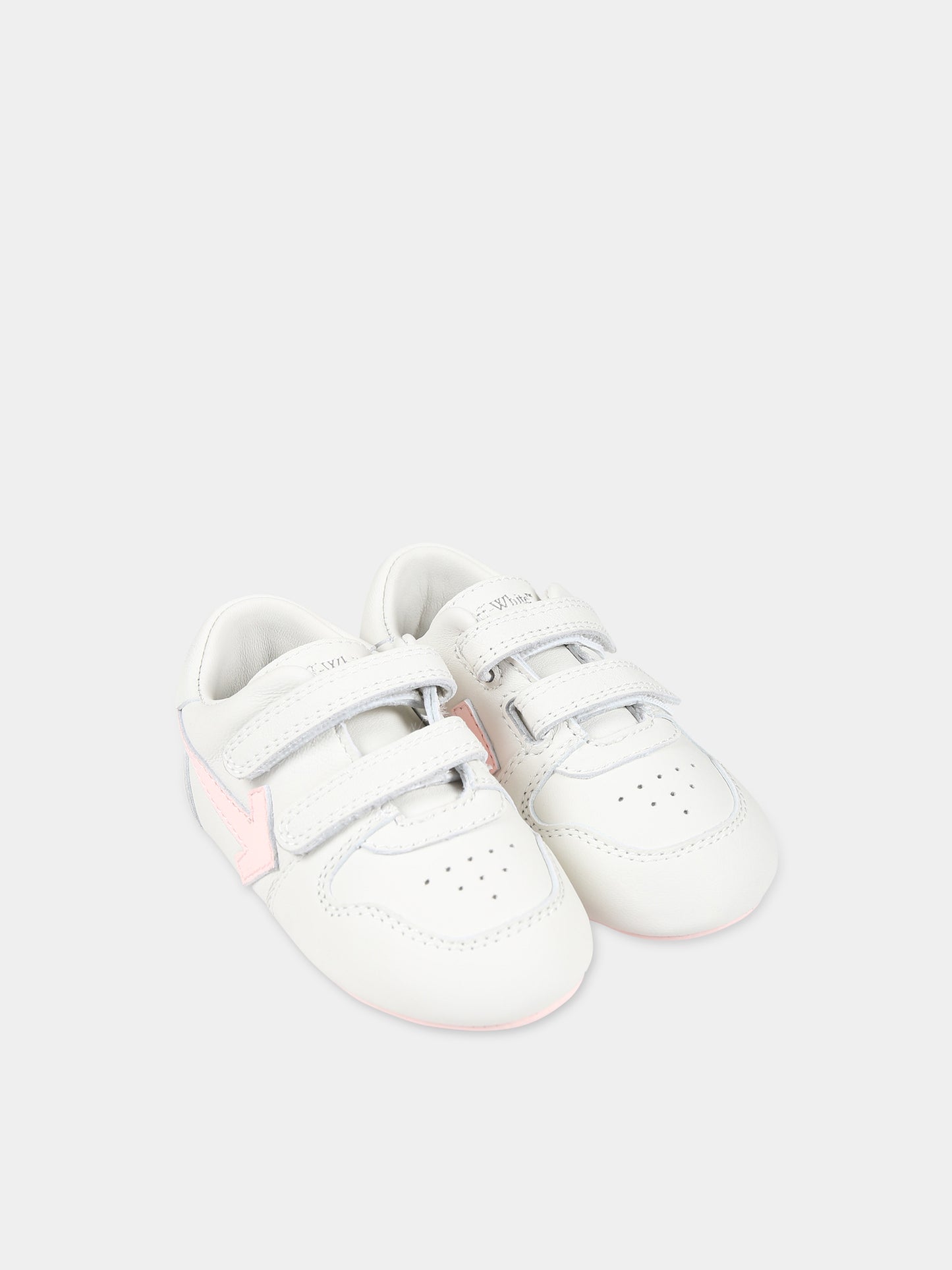 Sneakers grigie per neonata con iconiche frecce,Off White,OGIX001S24LEA0040130