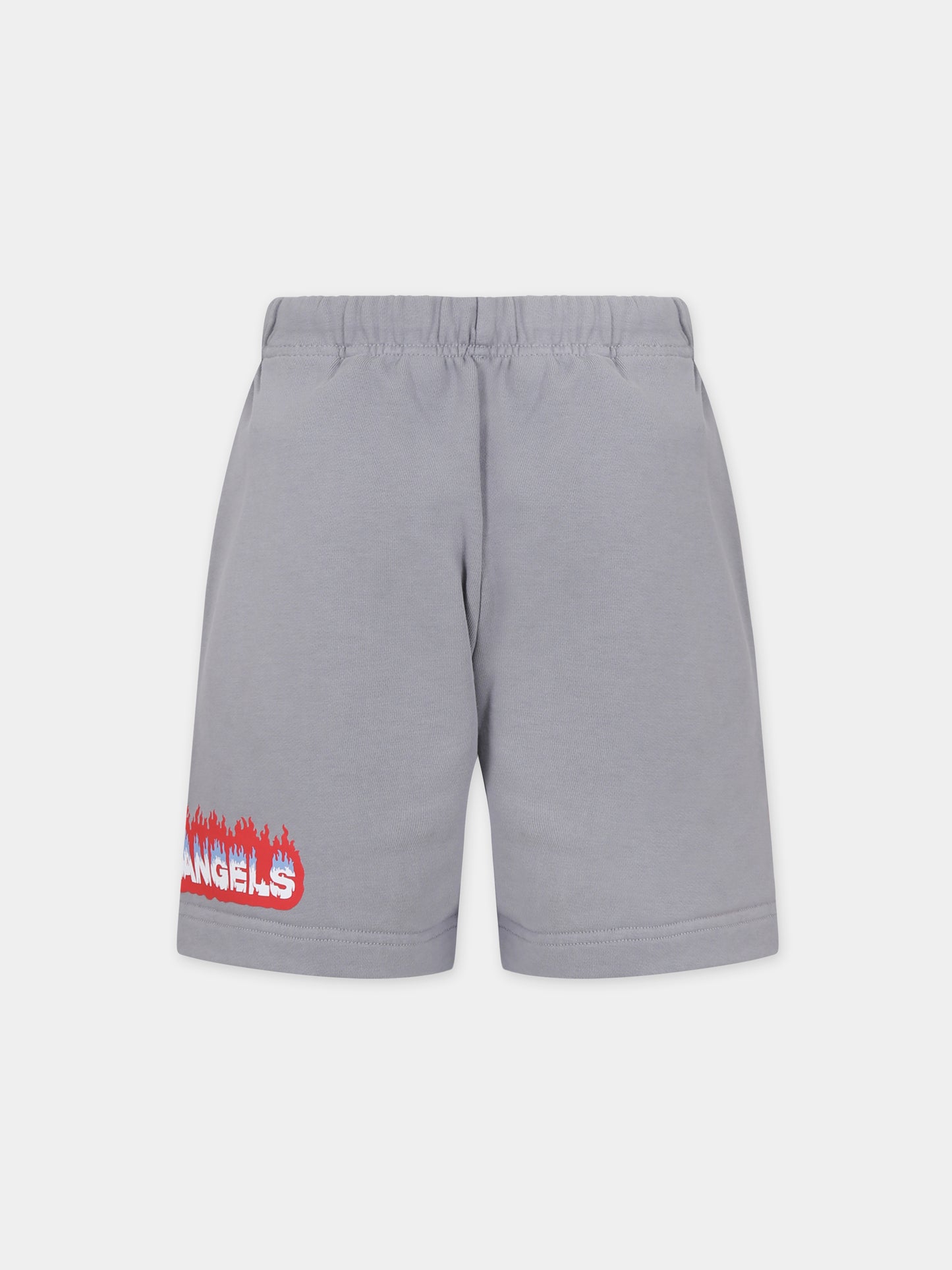 Shorts grigi per bambino con logo,Palm Angels,PBCI006S24FLE0010725