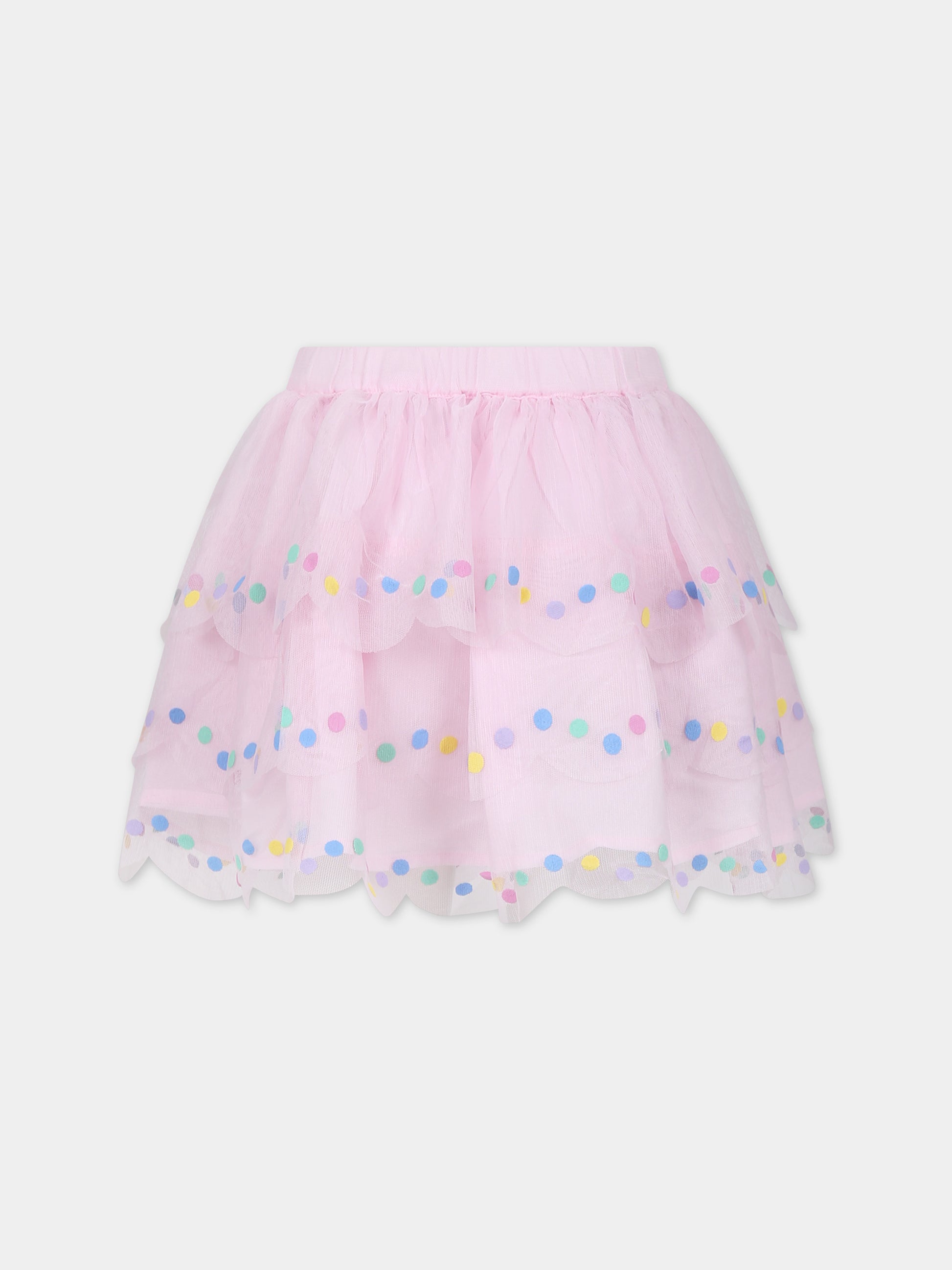 Gonna rosa per bambina in tulle,Stella Mccartney Kids,TU7A61 Z1119 579