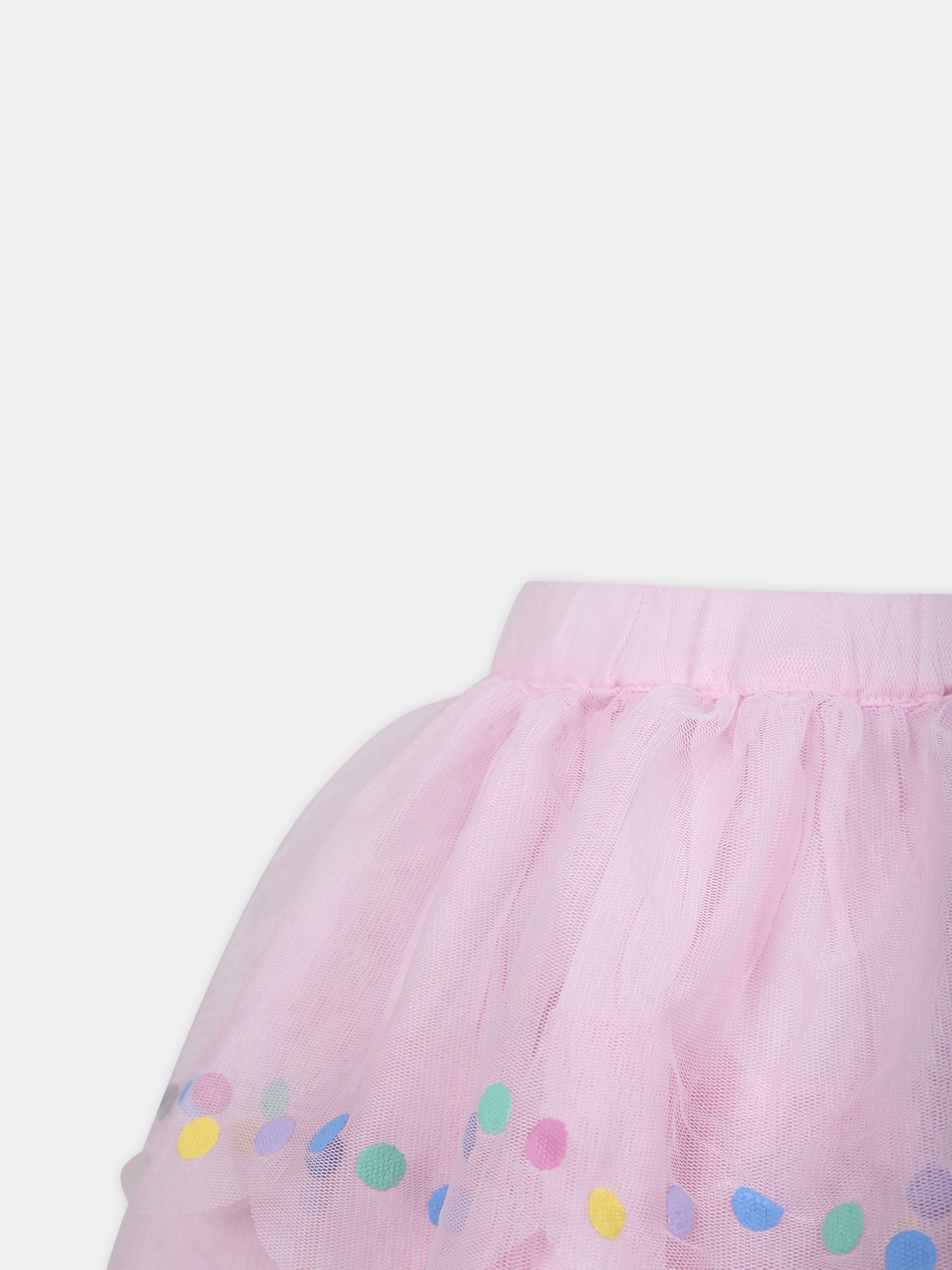 Gonna rosa per bambina in tulle,Stella Mccartney Kids,TU7A61 Z1119 579