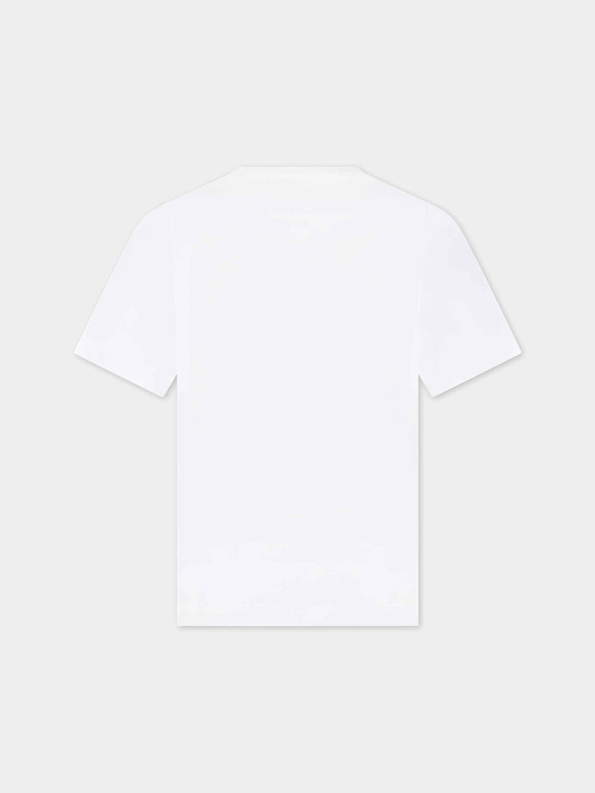 T-shirt bianca per bambino con stampa toast,Stella Mccartney Kids,TU8S11 Z0434 101