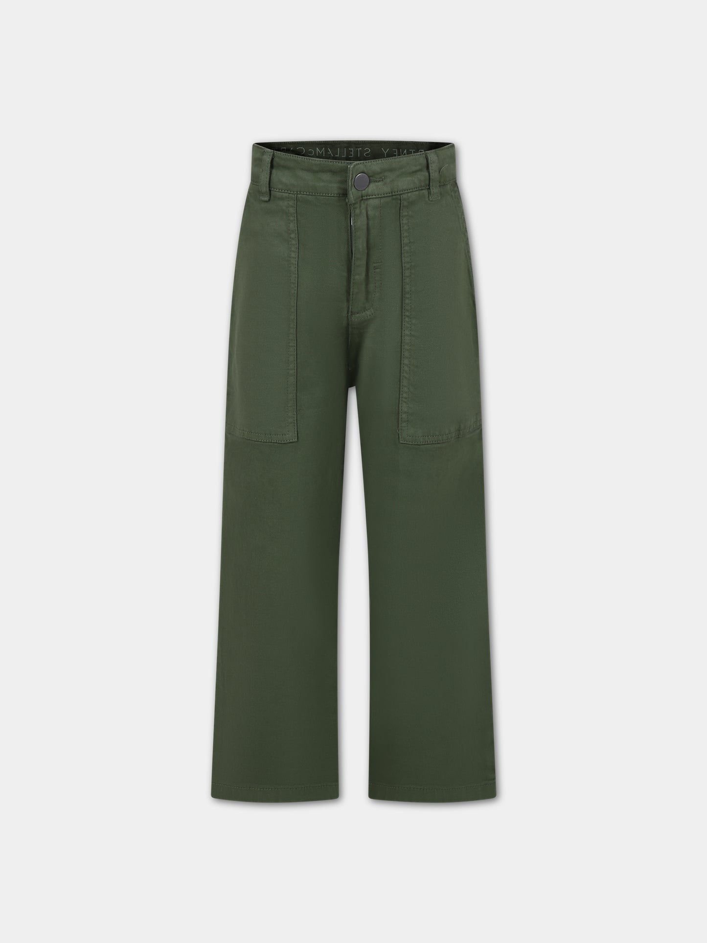 Jeans verde per bambino,Stella Mccartney Kids,TU6S00 Z0156 727