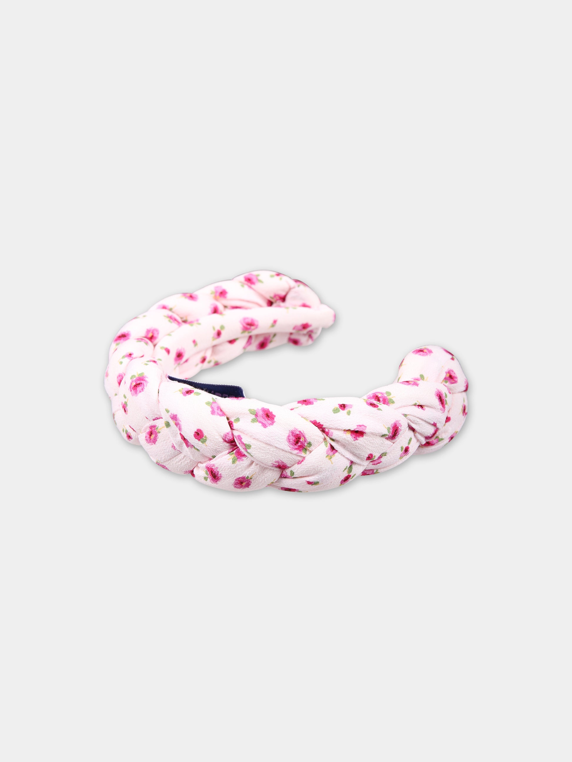 Cerchietto rosa per bambina con stampa floreale,Simonetta,SU0A64 K0178 555