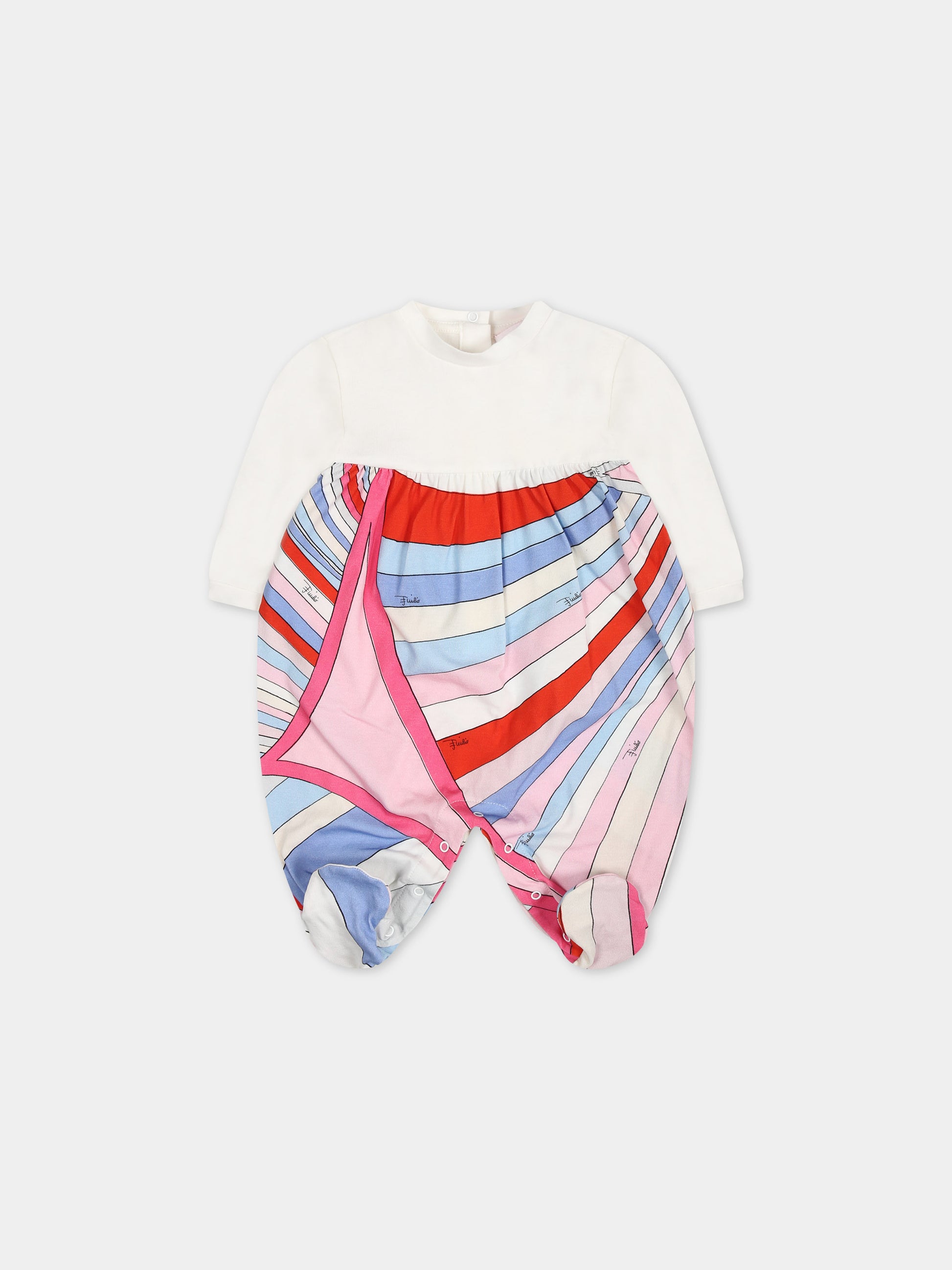 Set tutina multicolor per neonata,Emilio Pucci Junior,PUB040 J0369 105MC