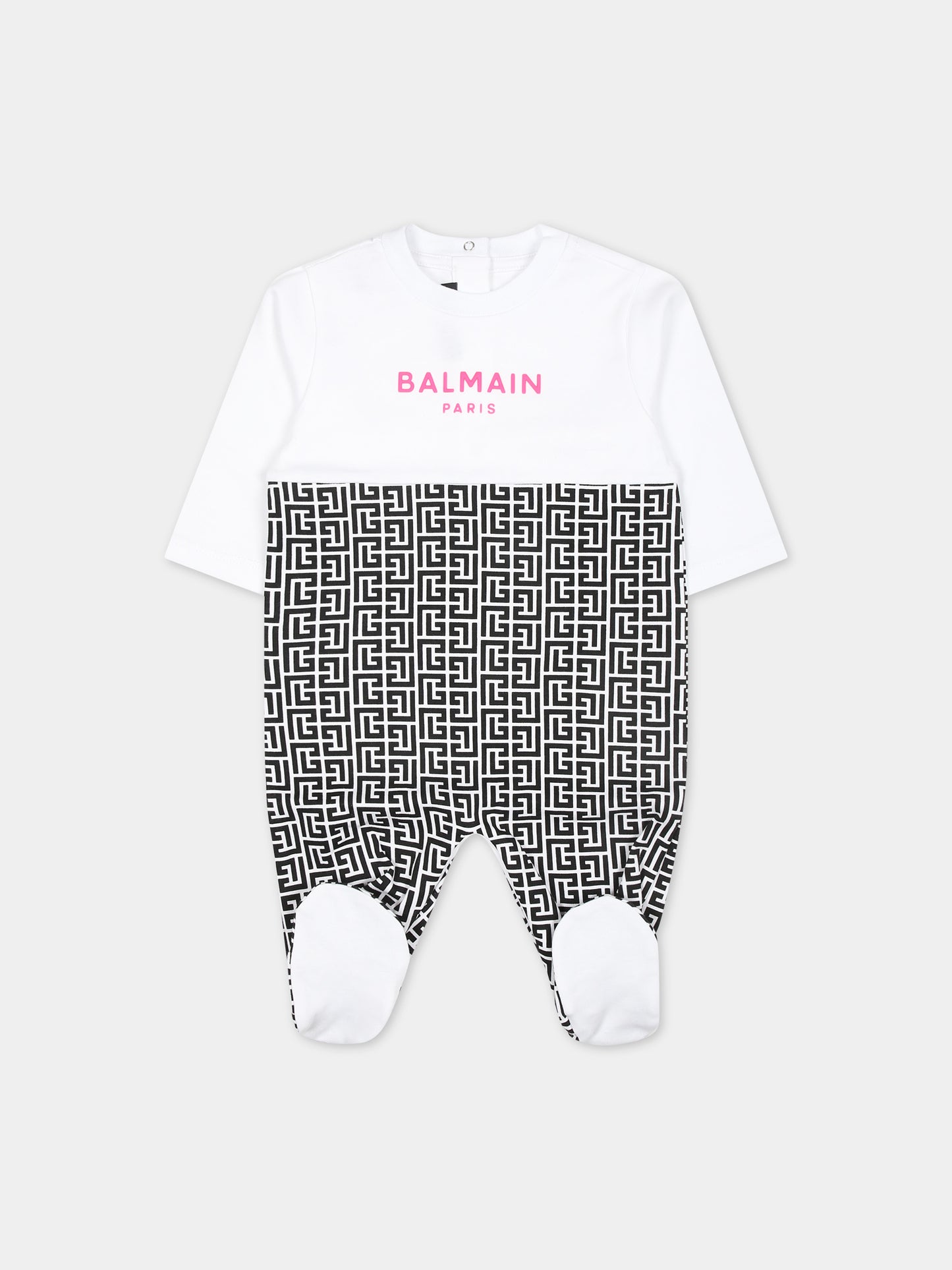 Set tutina multicolor per neonata con logo,Balmain Kids,BUB56A Z1866 930FU