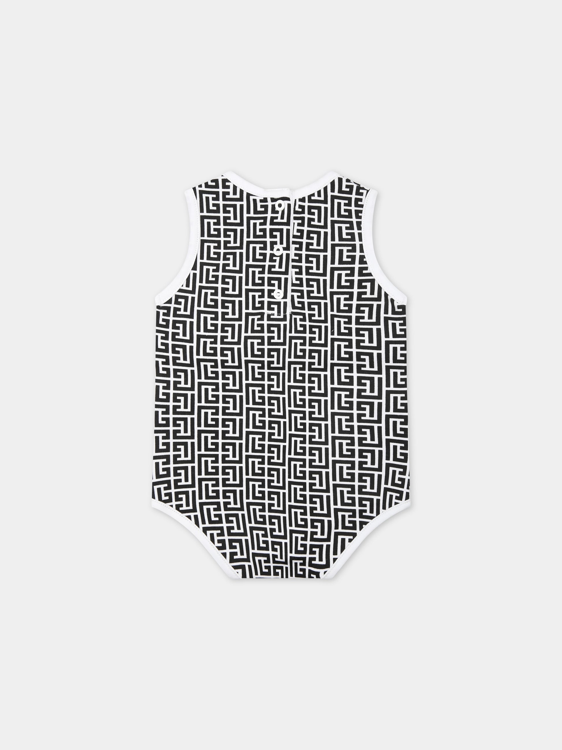 Set tutina multicolor per neonata con logo,Balmain Kids,BUB56A Z1866 930FU