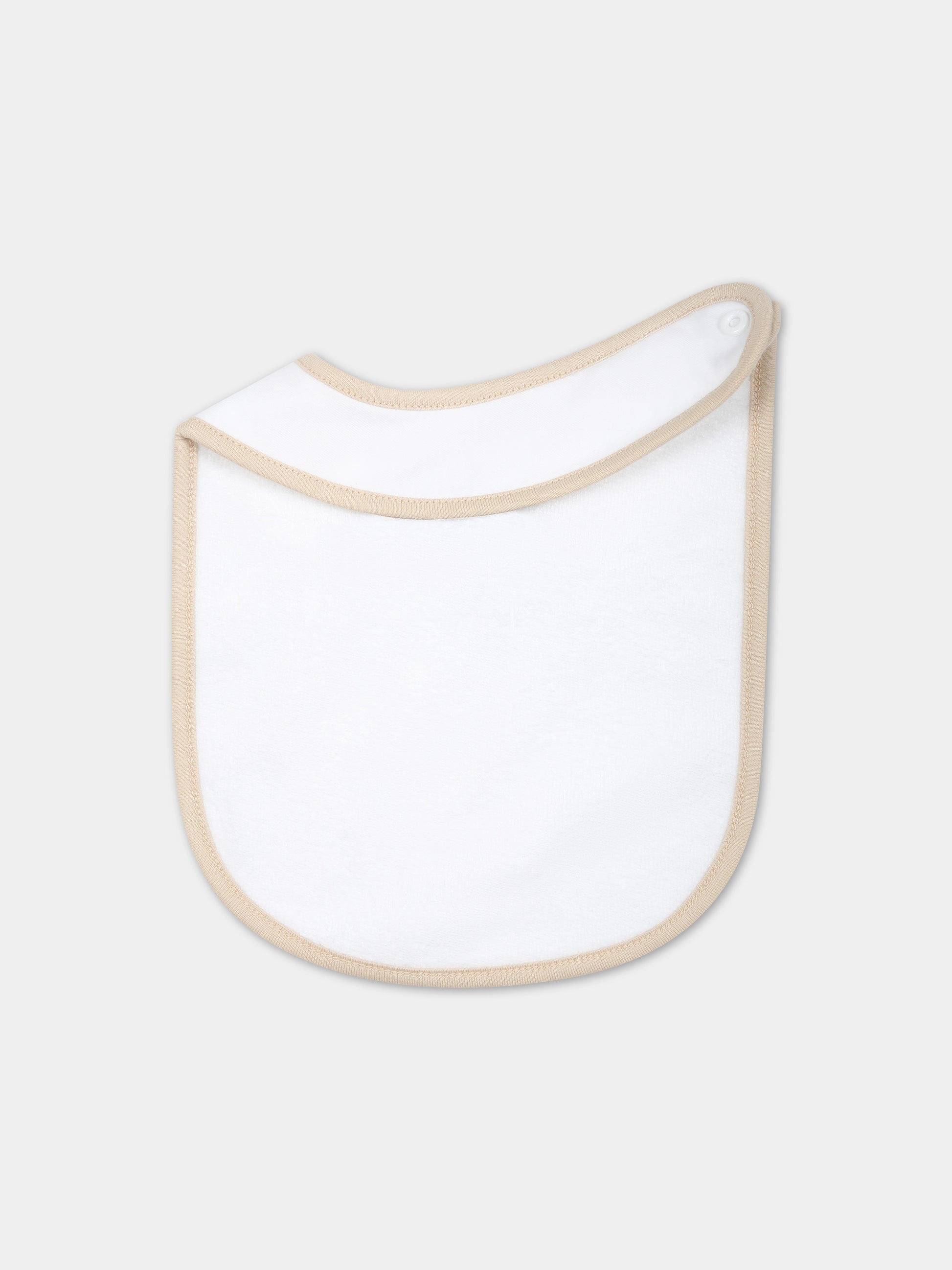 Set tutina beige per neonati con logo,Balmain Kids,BUB54A Z0057 100BG