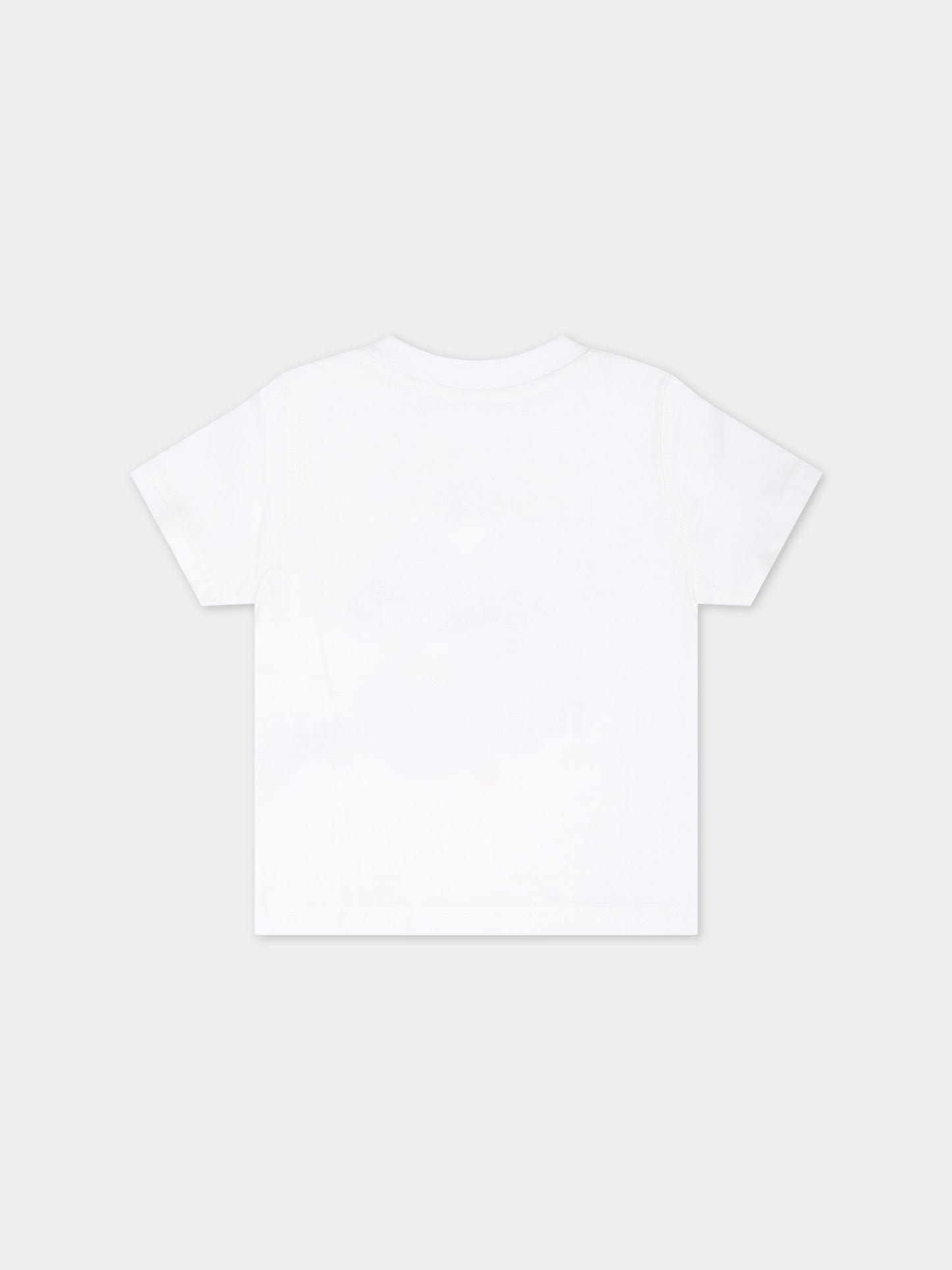 T-shirt bianca per neonato con stampa,Timberland,T60106 10P