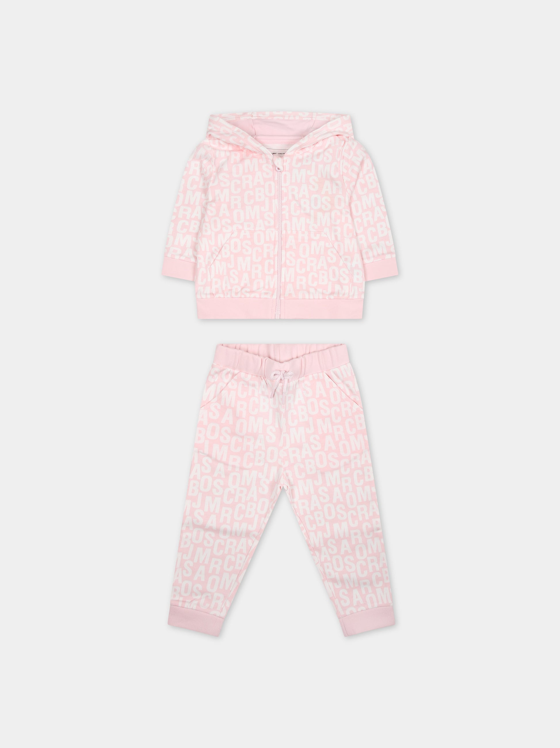 Completo rosa per neonata con logo,Marc Jacobs,W60151 475