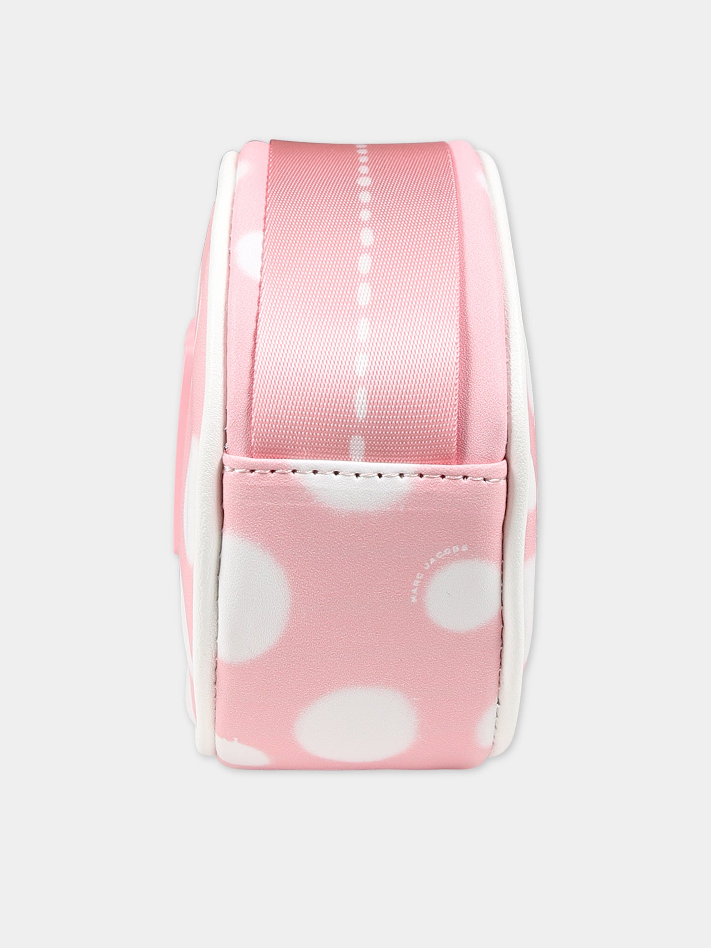 Borsa rosa per bambina con pois bianchi all-over,Little Marc Jacobs,W60006 45T
