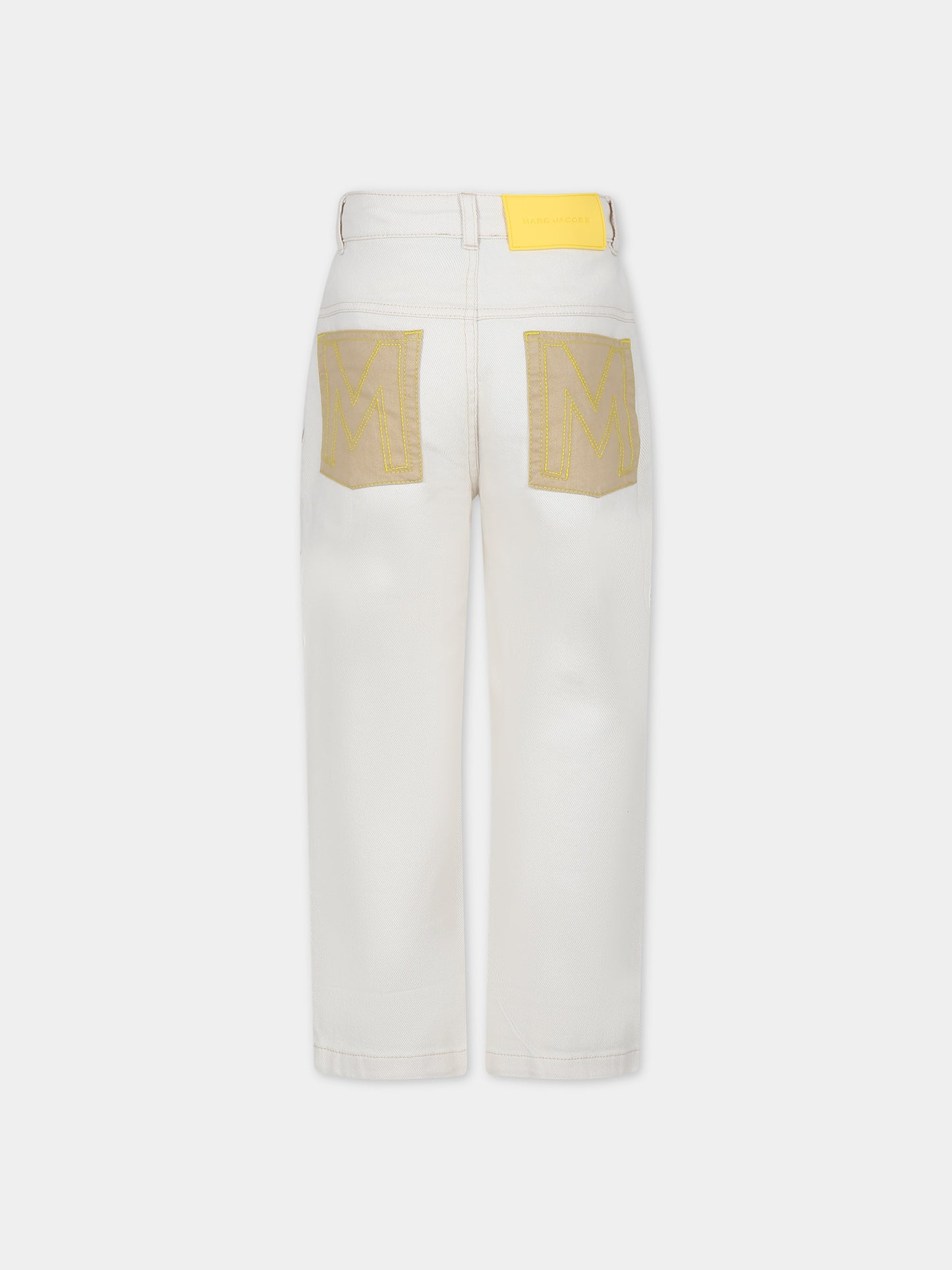 Pantaloni casual avorio per bambino,Little Marc Jacobs,W60012 148