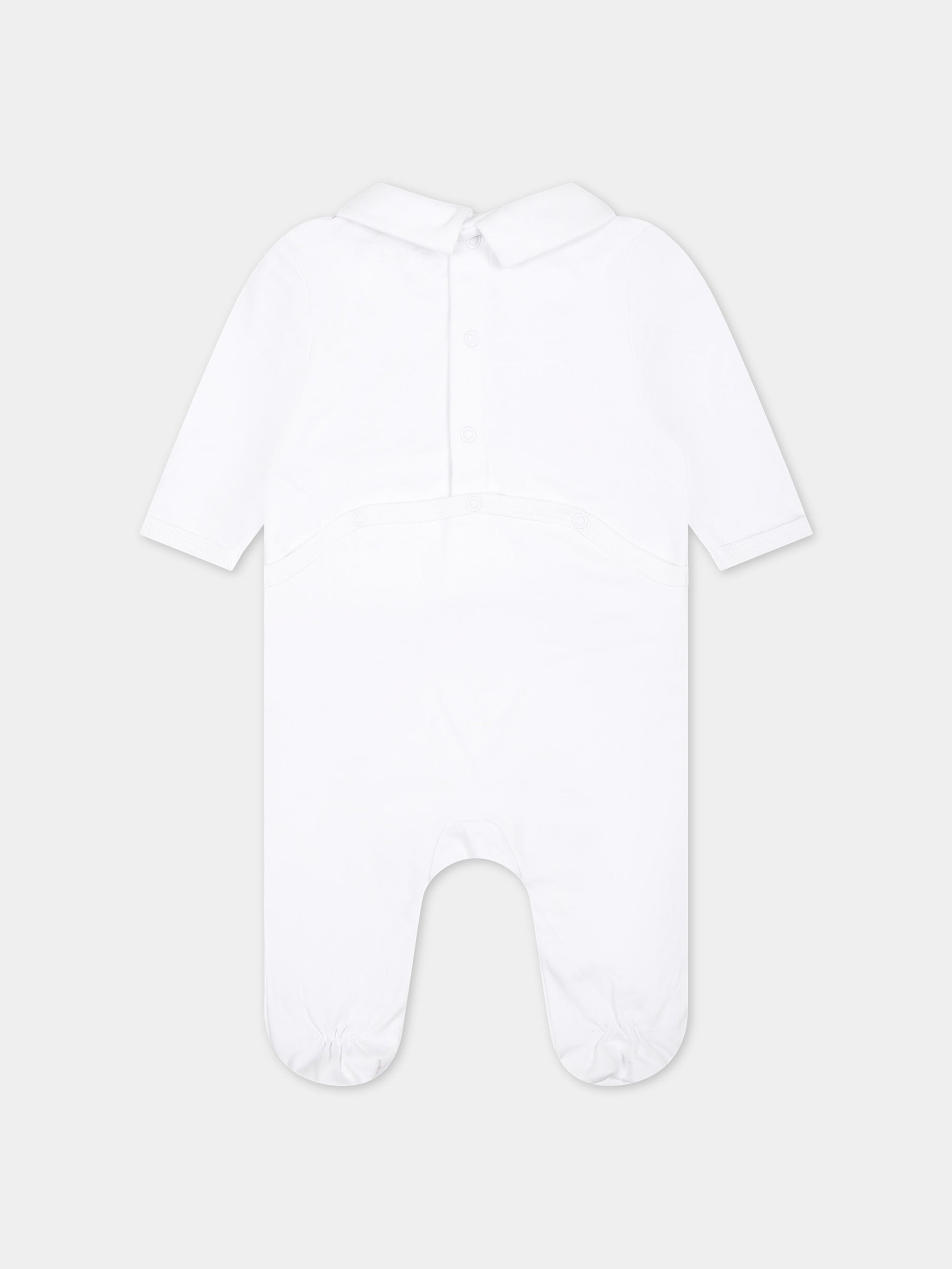 Set celeste per neonato con Tour Eiffel e logo,Kenzo Kids,K60074 771