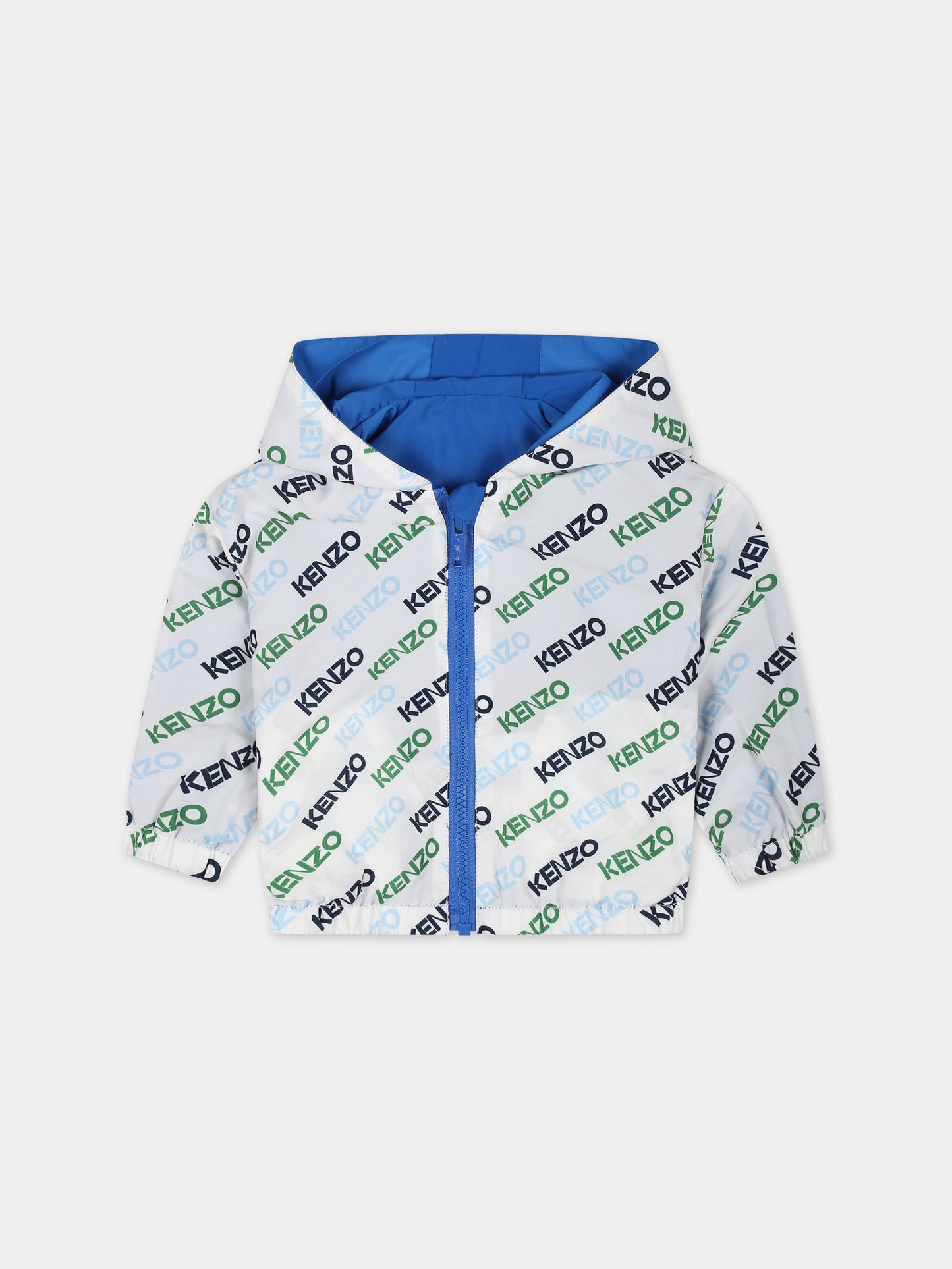 Giacca a vento reversibile per neonato con logo,Kenzo Kids,K60171 878