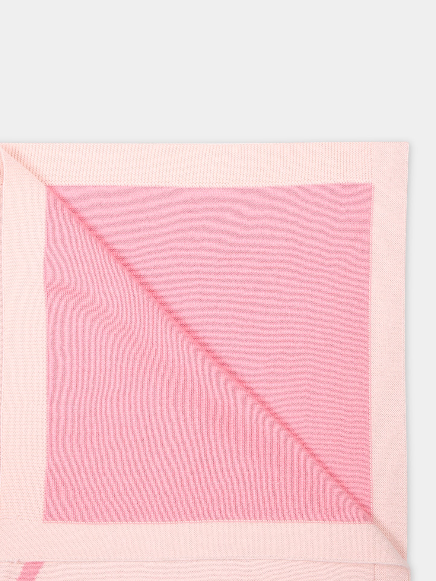 Coperta rosa per neonata con logo,Kenzo Kids,K60018 46T