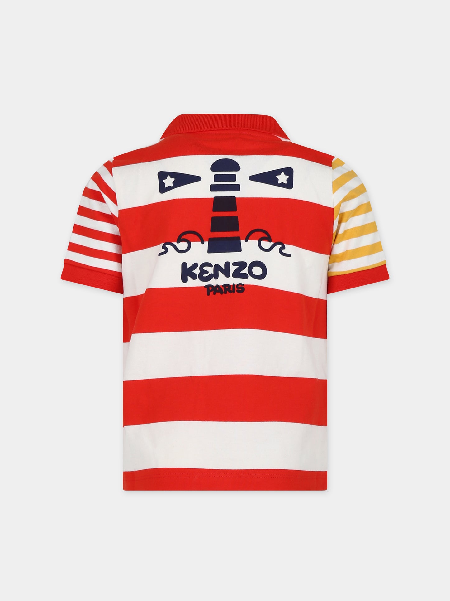 Polo multicolor per bambino,Kenzo Kids,K60303 99A