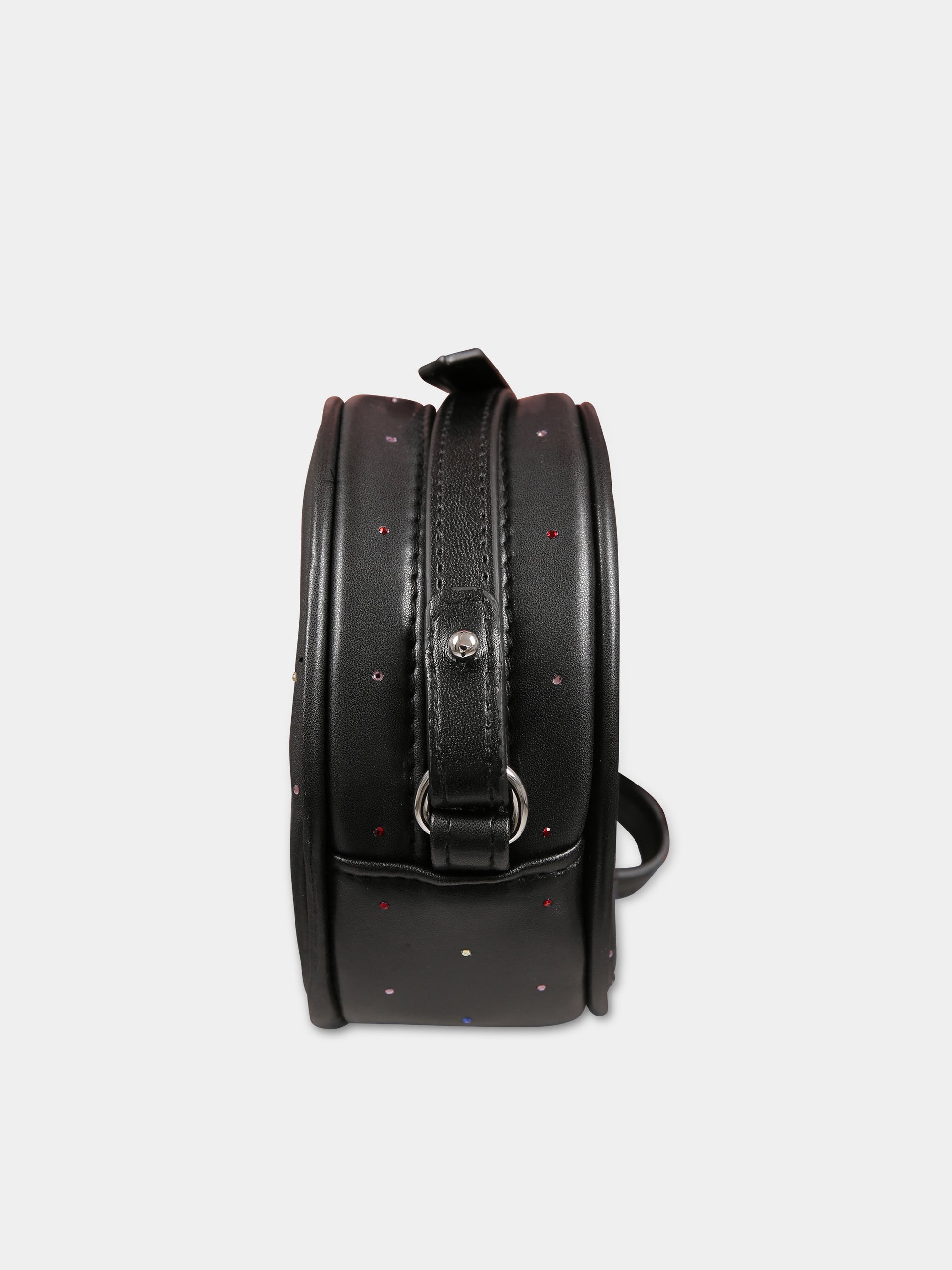 Borsa nera per bambina con strass,Sonia Rykiel Paris,A00140 09B