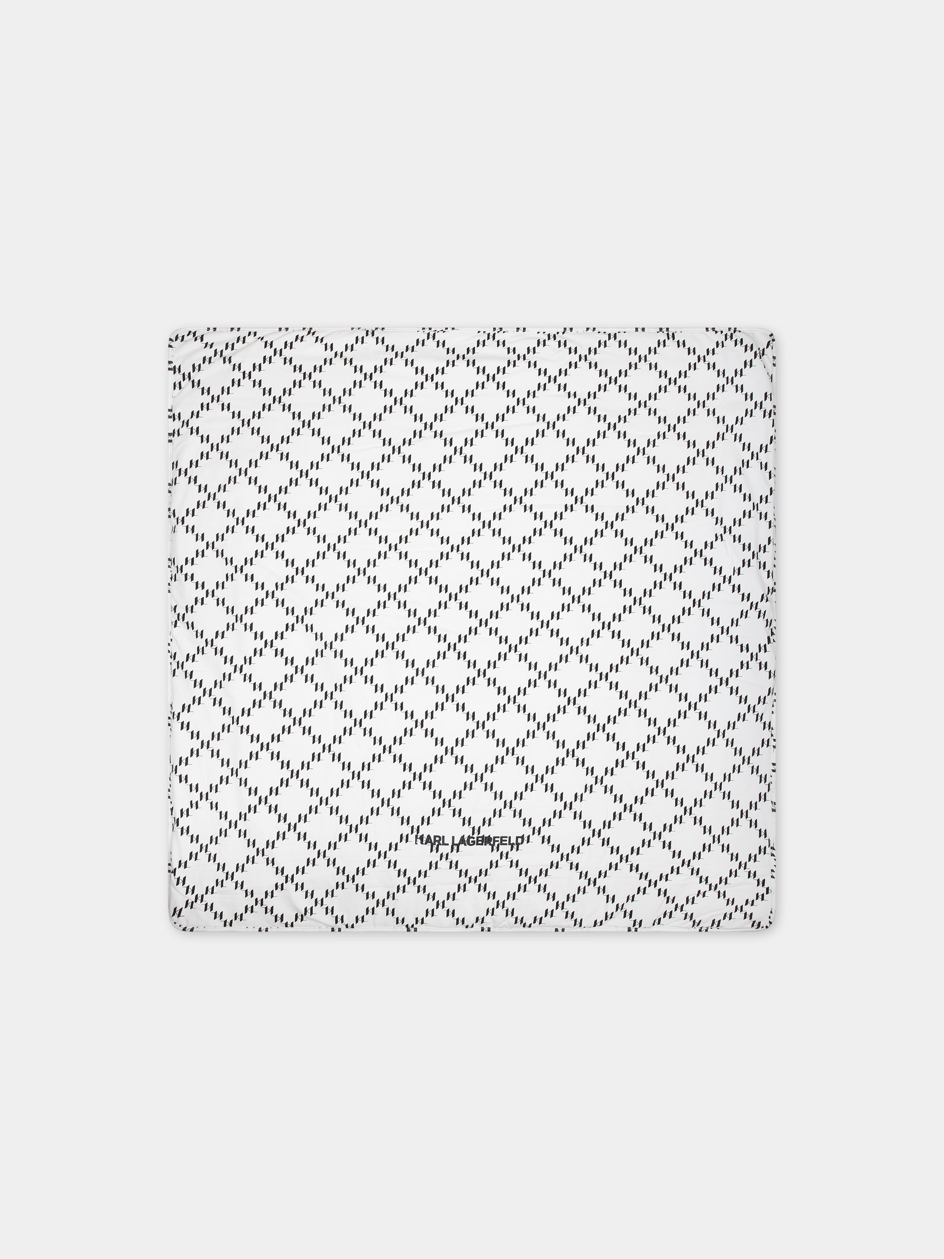 Coperta bianca per neonati con logo,Karl Lagerfeld Kids,Z30179 N70