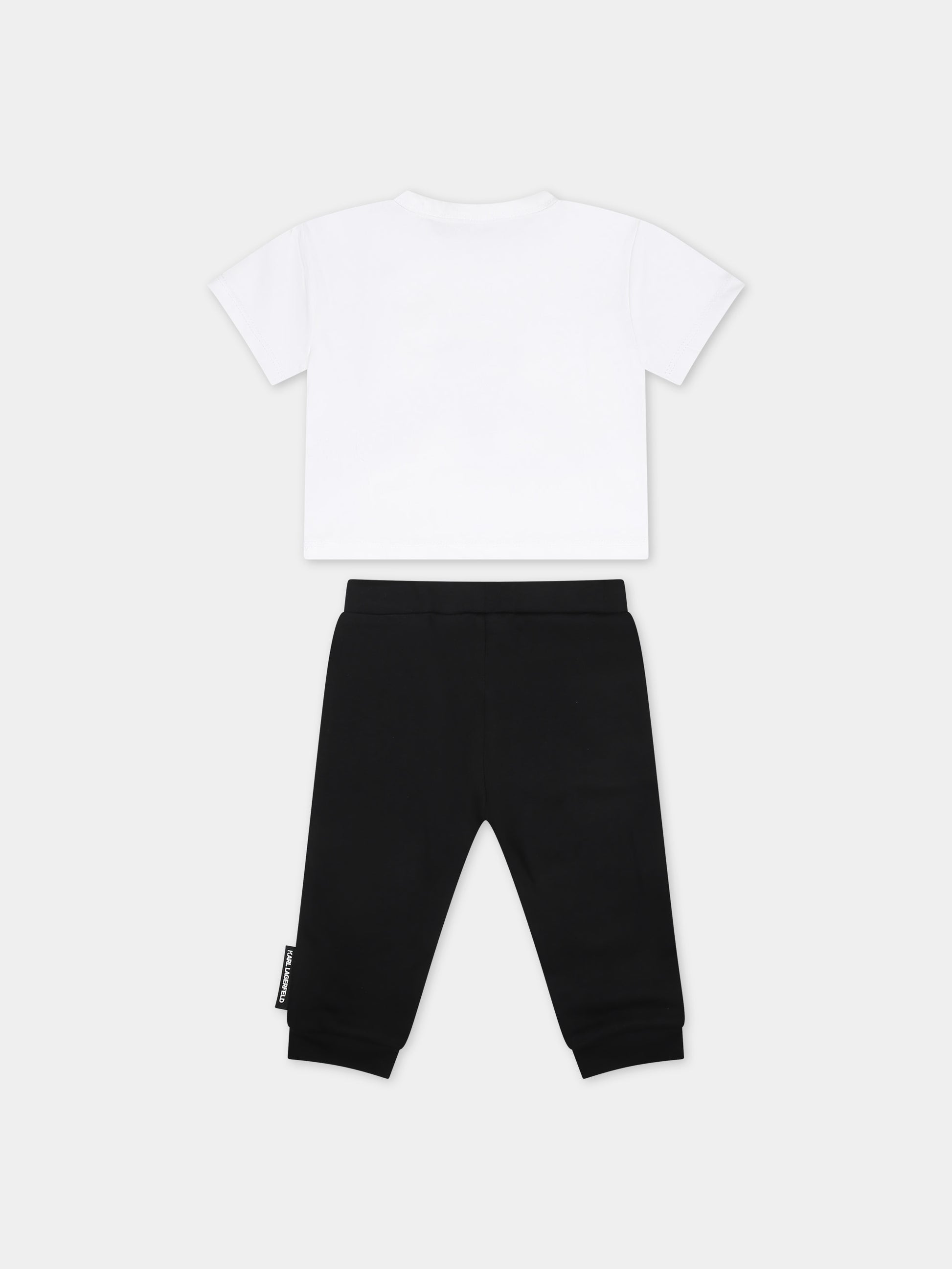 Completo multicolor per neonato con stampa Karl,Karl Lagerfeld Kids,Z30134 N50