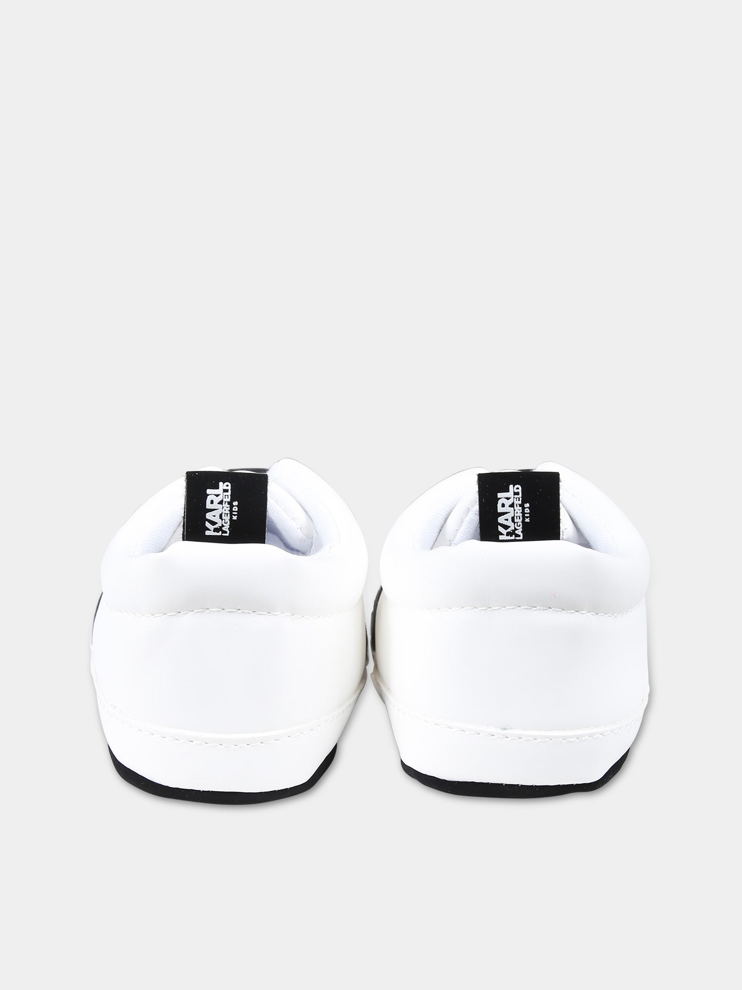Sneakers bianche per neonati con logo,Karl Lagerfeld Kids,Z30019 10P