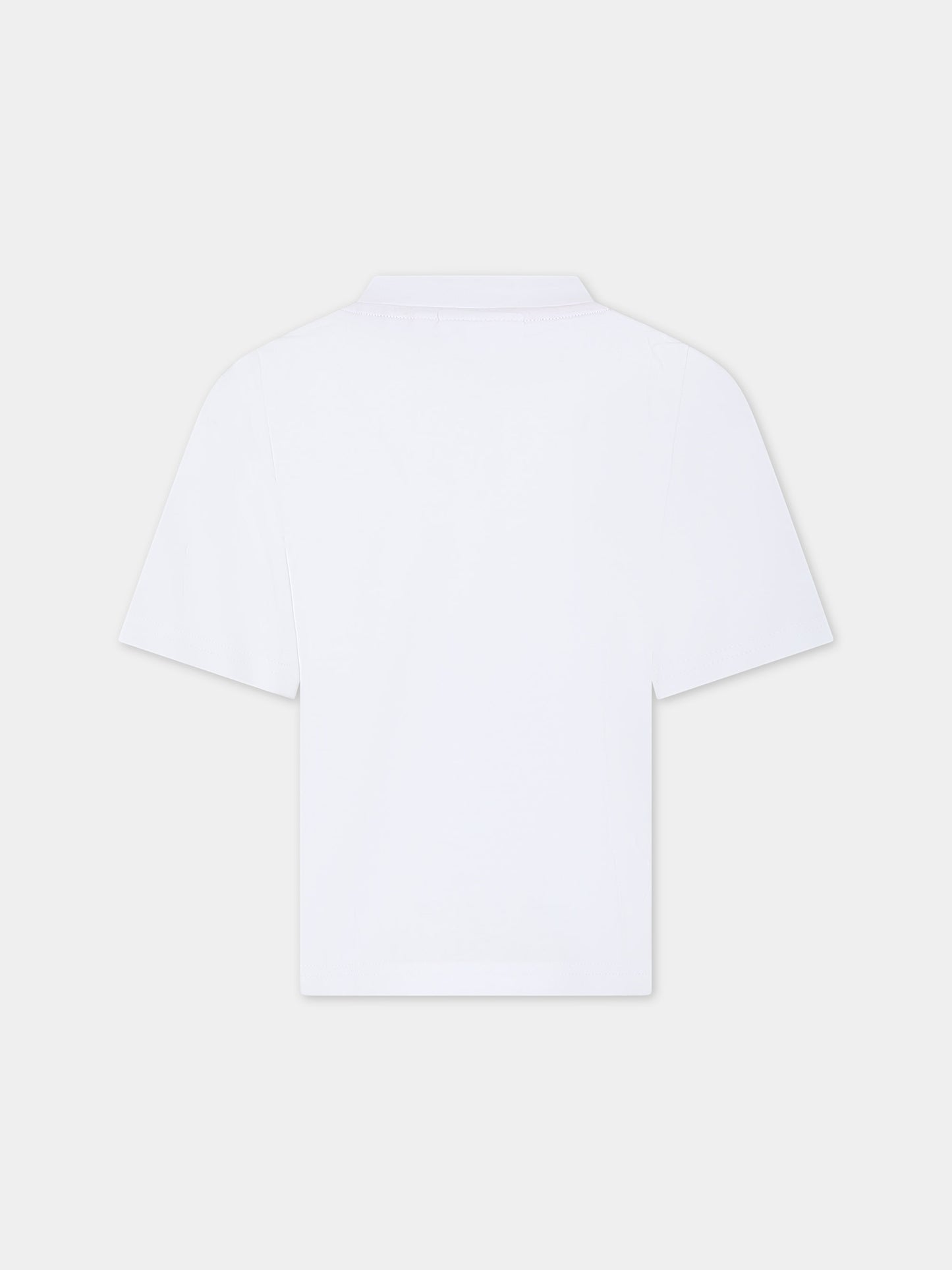 T-shirt bianca per bambino con logo,Hugo,G00008 10P