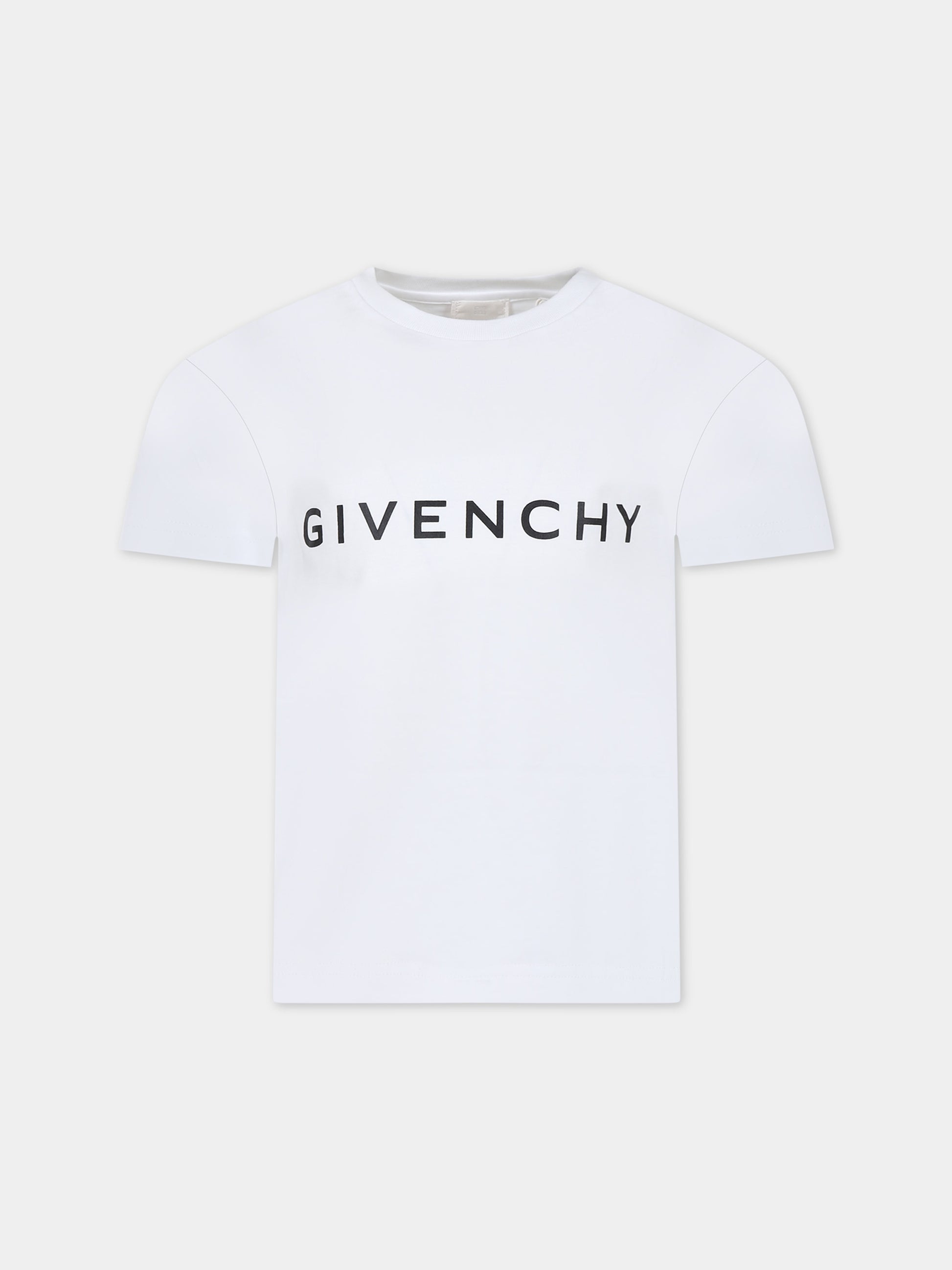 T-shirt bianca per bambini con logo,Givenchy Kids,H30159 10P
