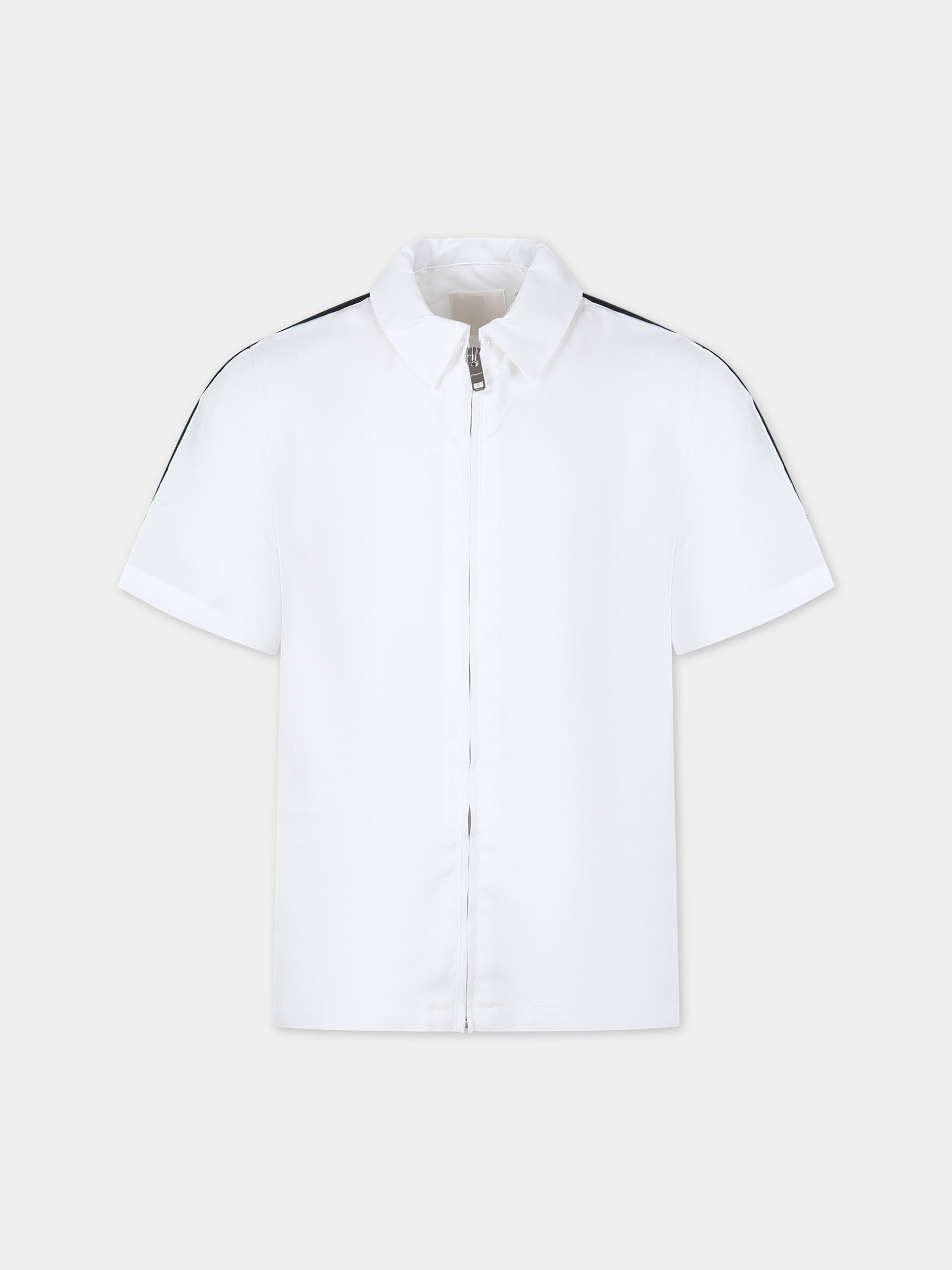 Camicia bianca per bambino con logo,Givenchy Kids,H30115 10P