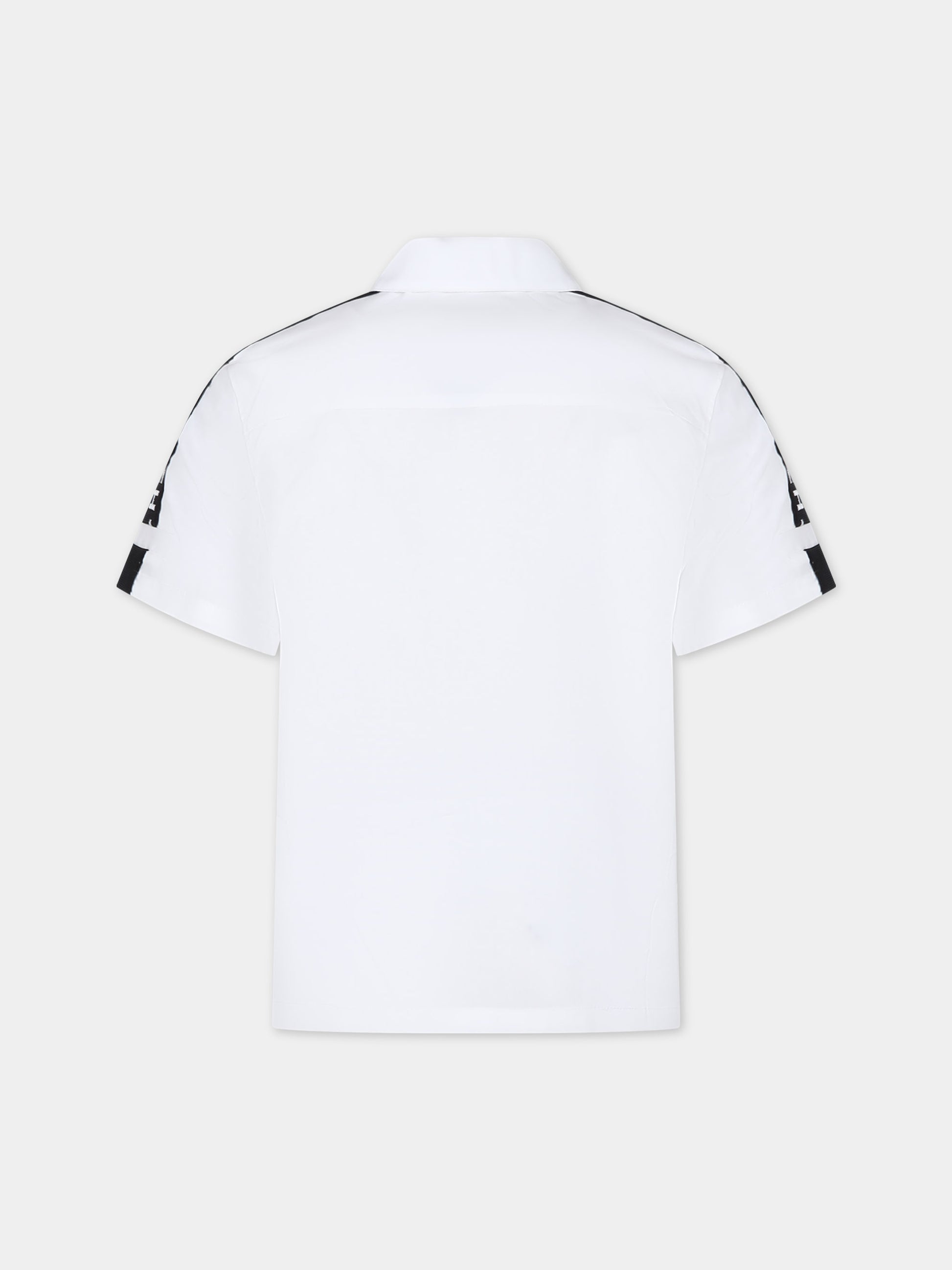 Camicia bianca per bambino con logo,Givenchy Kids,H30115 10P