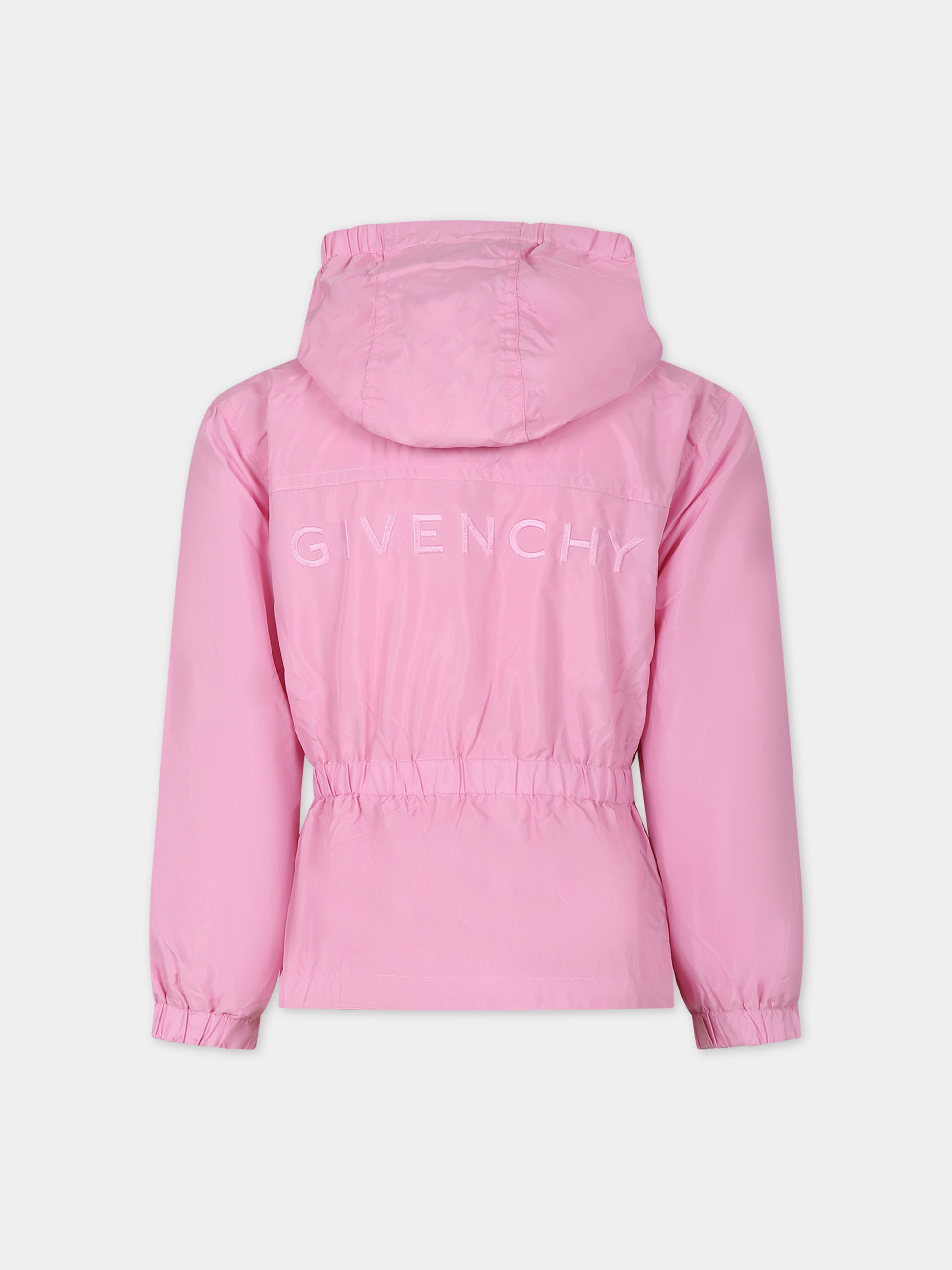 Giacca a vento rosa per bambina,Givenchy Kids,H30026 465