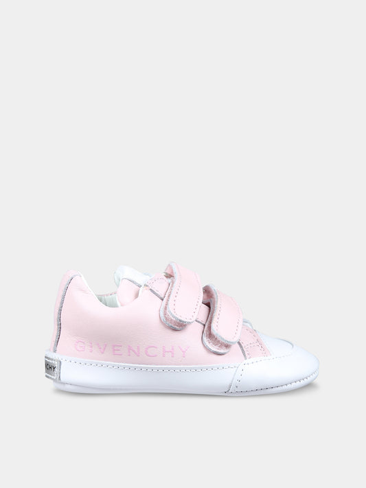 Sneakers rosa per neonata con logo,Givenchy Kids,H30228 44Z