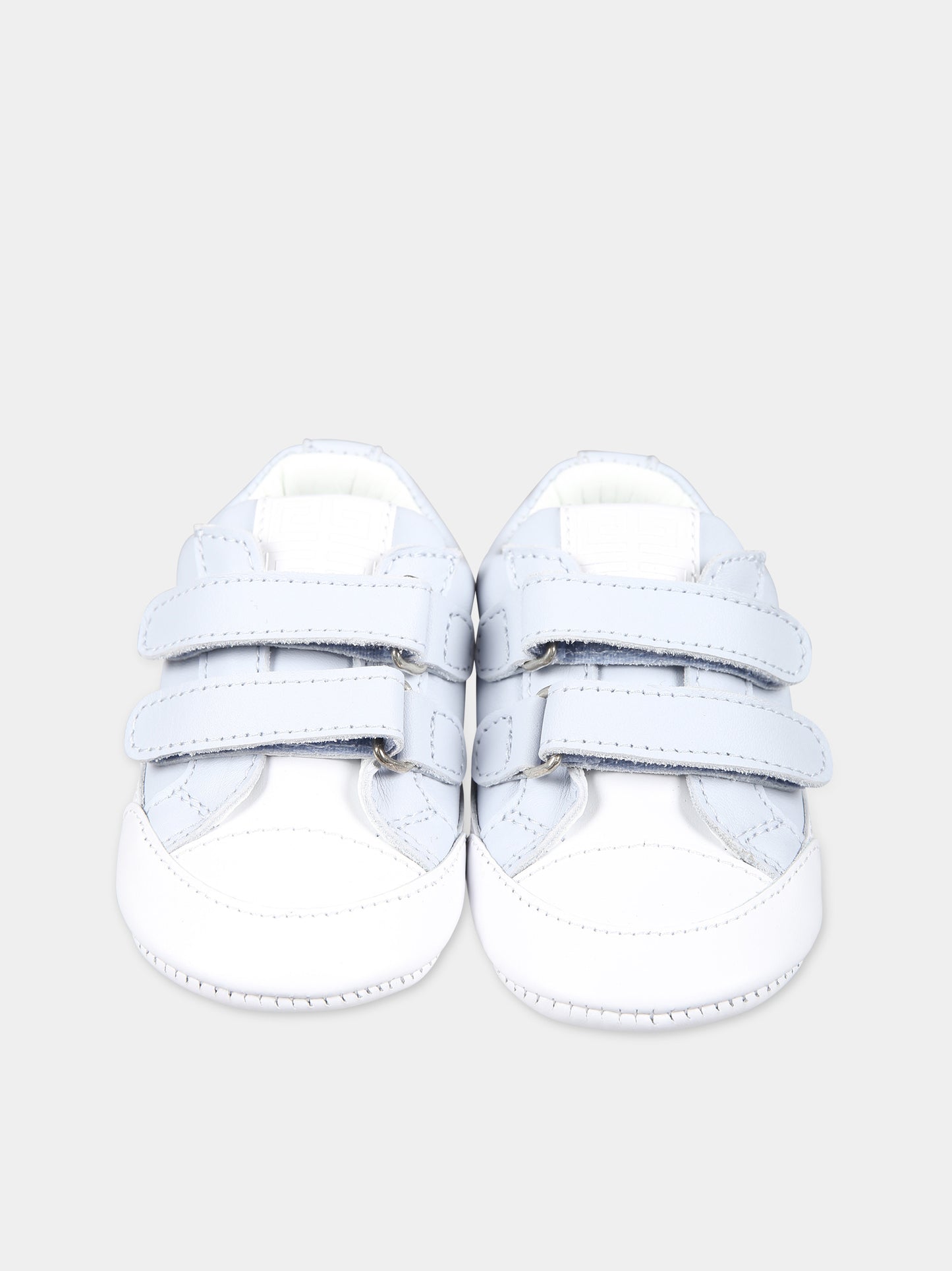 Sneakers celesti per neonato con logo,Givenchy Kids,H30228 771