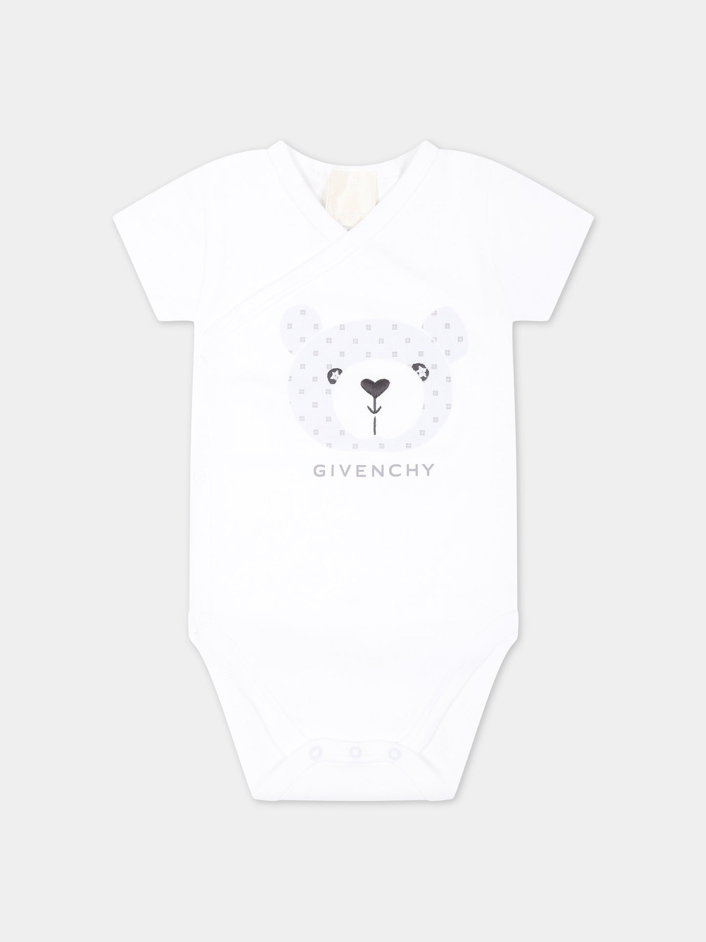 Set bianco per neonati con logo,Givenchy Kids,H30233 10P