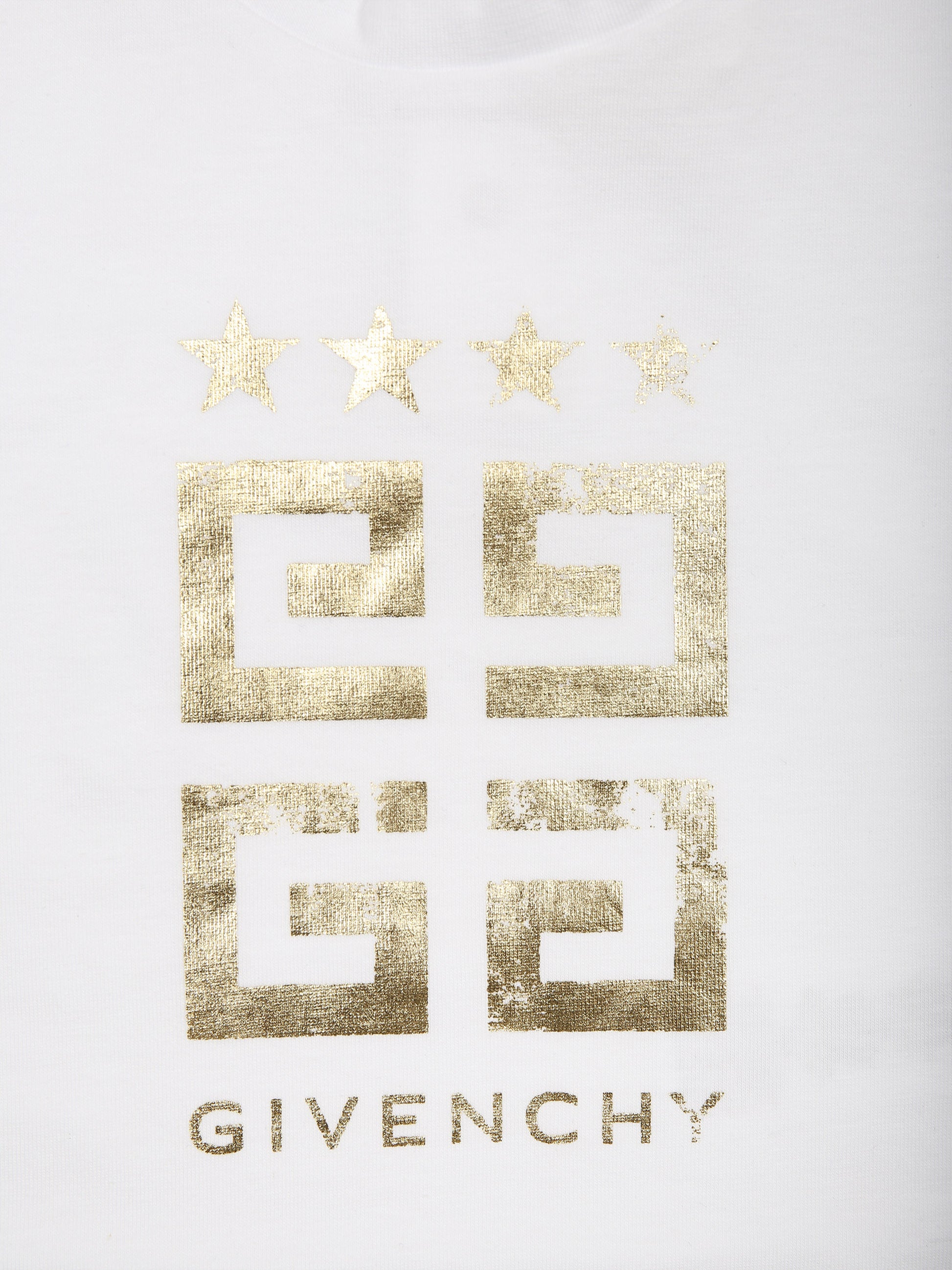 T-shirt bianca per neonata con logo,Givenchy Kids,H30200 10P